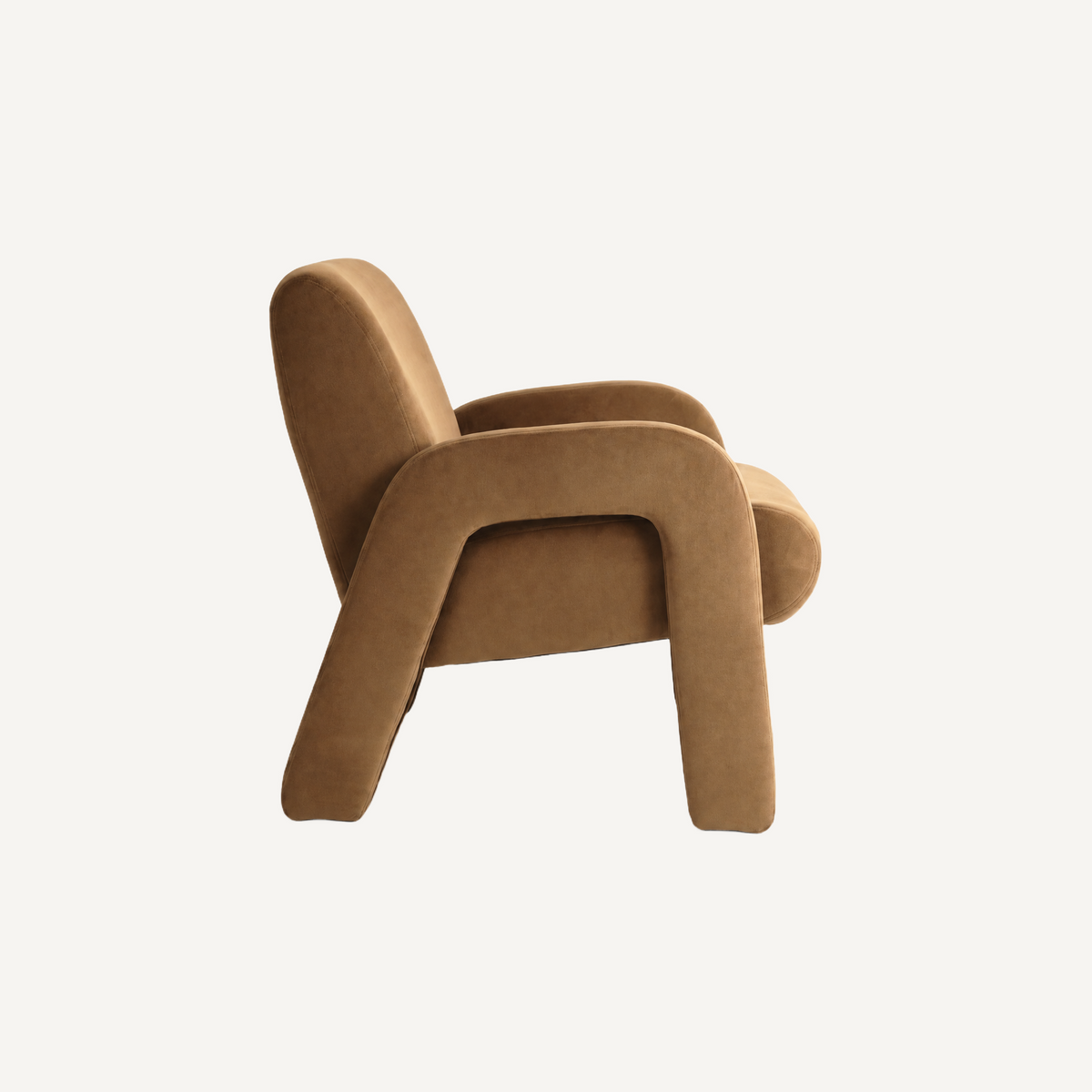 COLAMY AURA Fully Upholstered Velvet Accent Chair