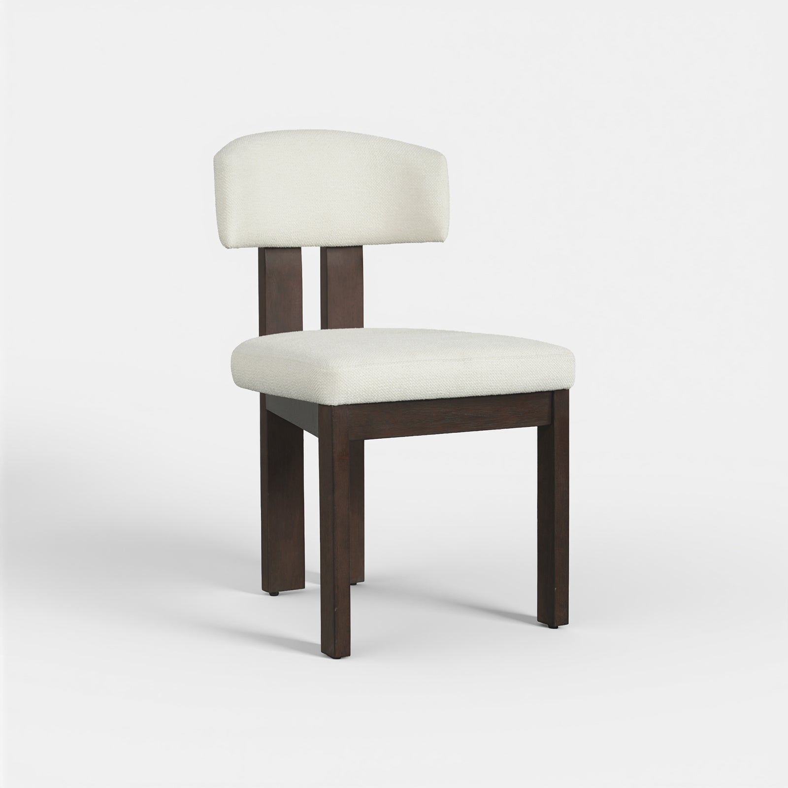 COLAMY HALO Modern Upholstered Wood Dining Chair