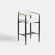 COLAMY MATRIX 25.5" Counter Height Bar Stools with Arms