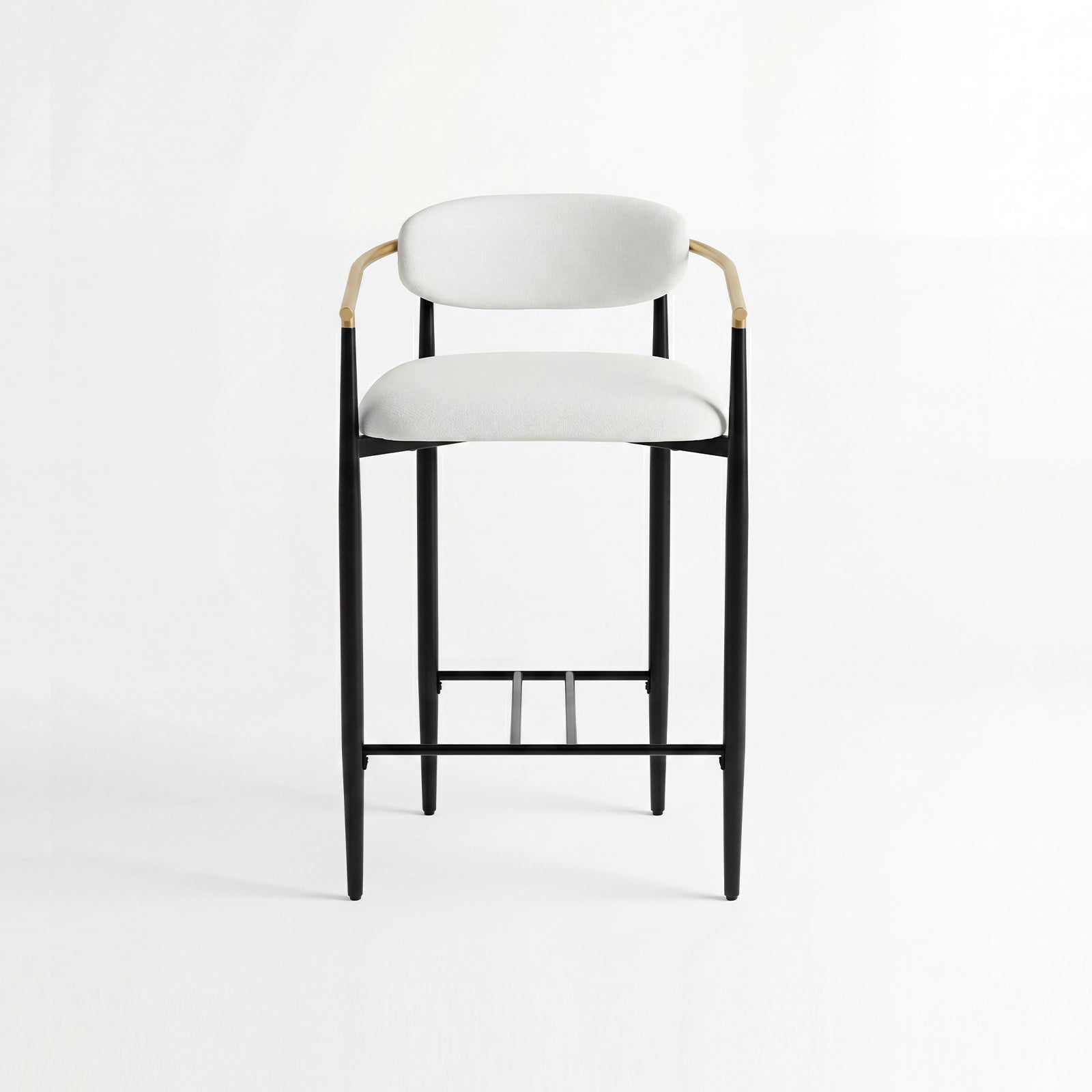 COLAMY MATRIX 29.5'' Upholstered Bar Height Bar Stools with Arms