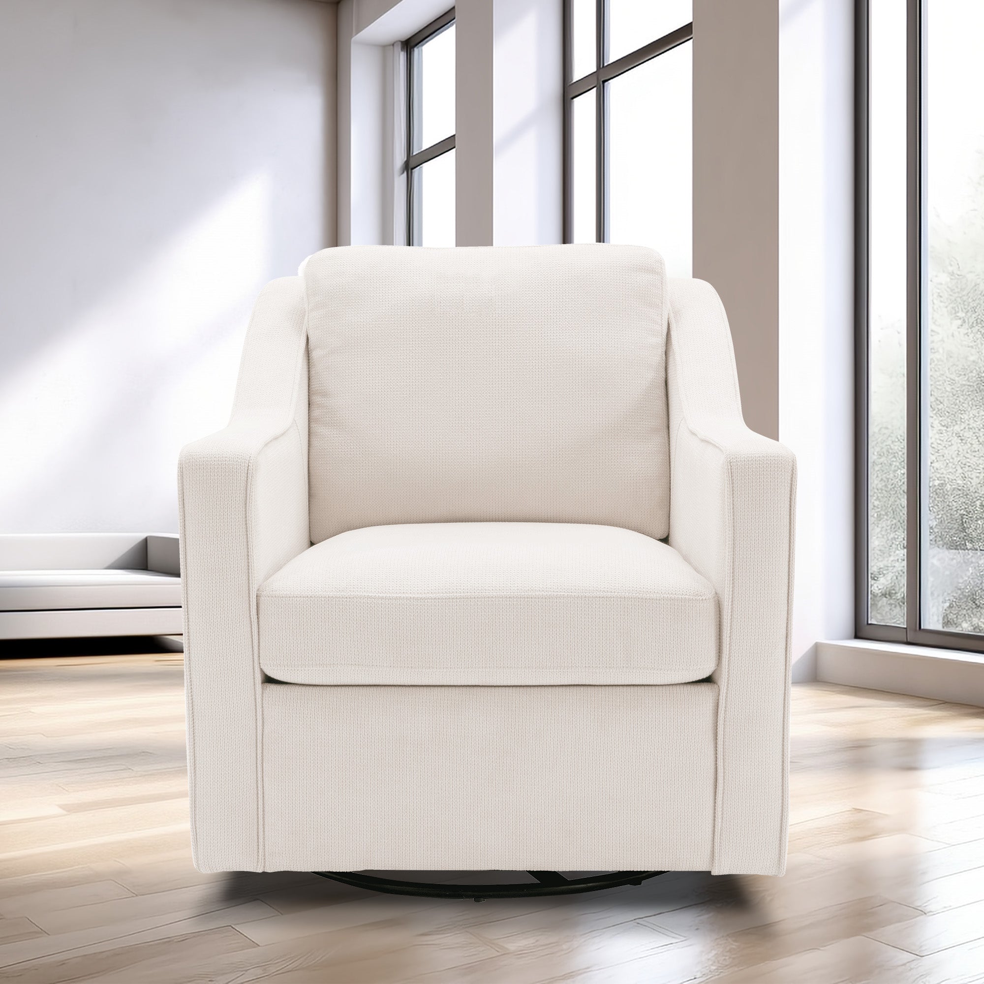 COLAMY | 360-degree Swiveling Accent Chair - Modern & Cozy