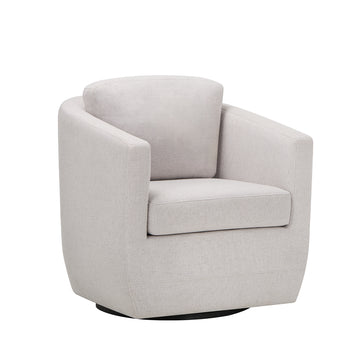 COLAMY Round Shape Upholstered Accent Chair