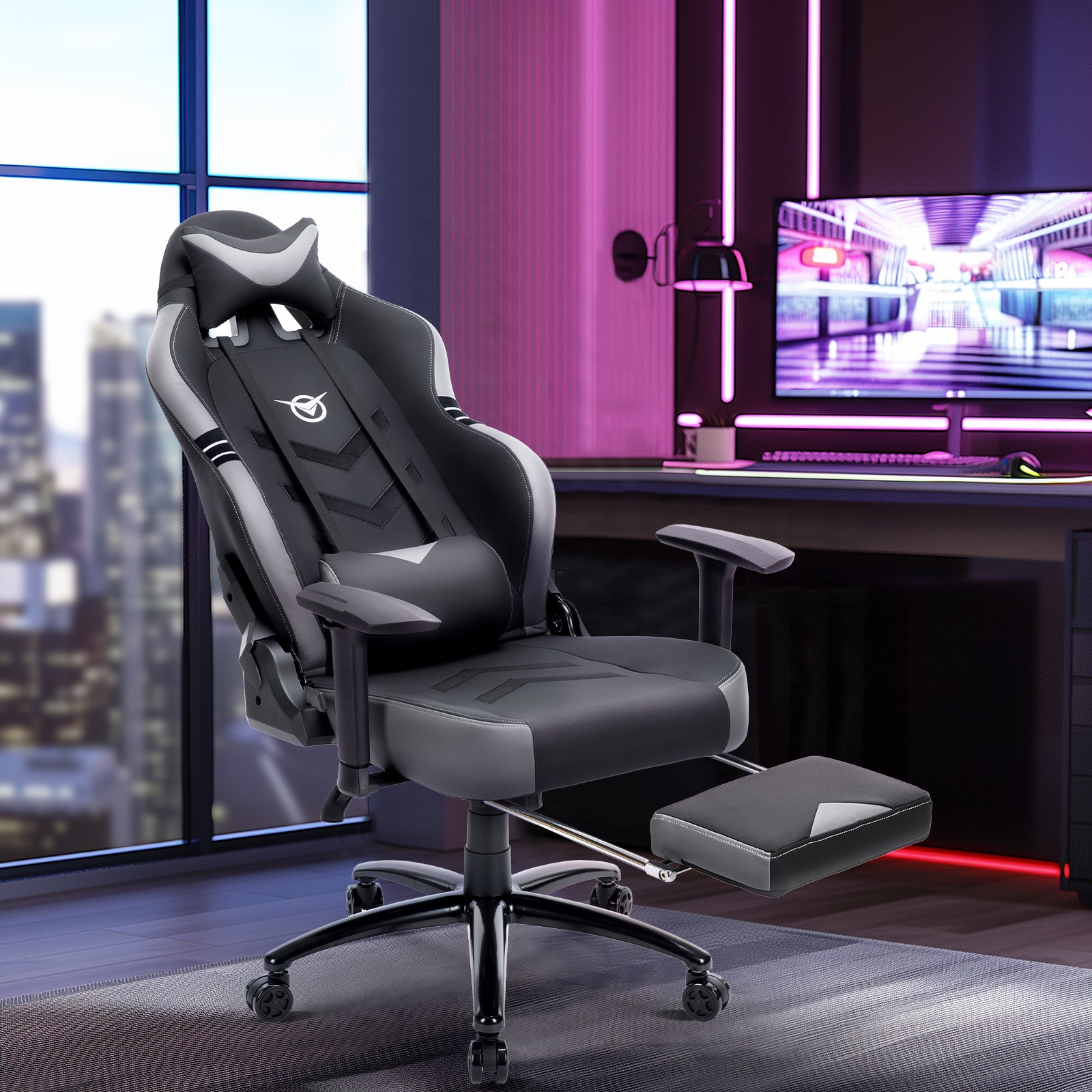 COLAMY 350lbs Capacity Gaming Chair Big Tall Ultra Comfortable