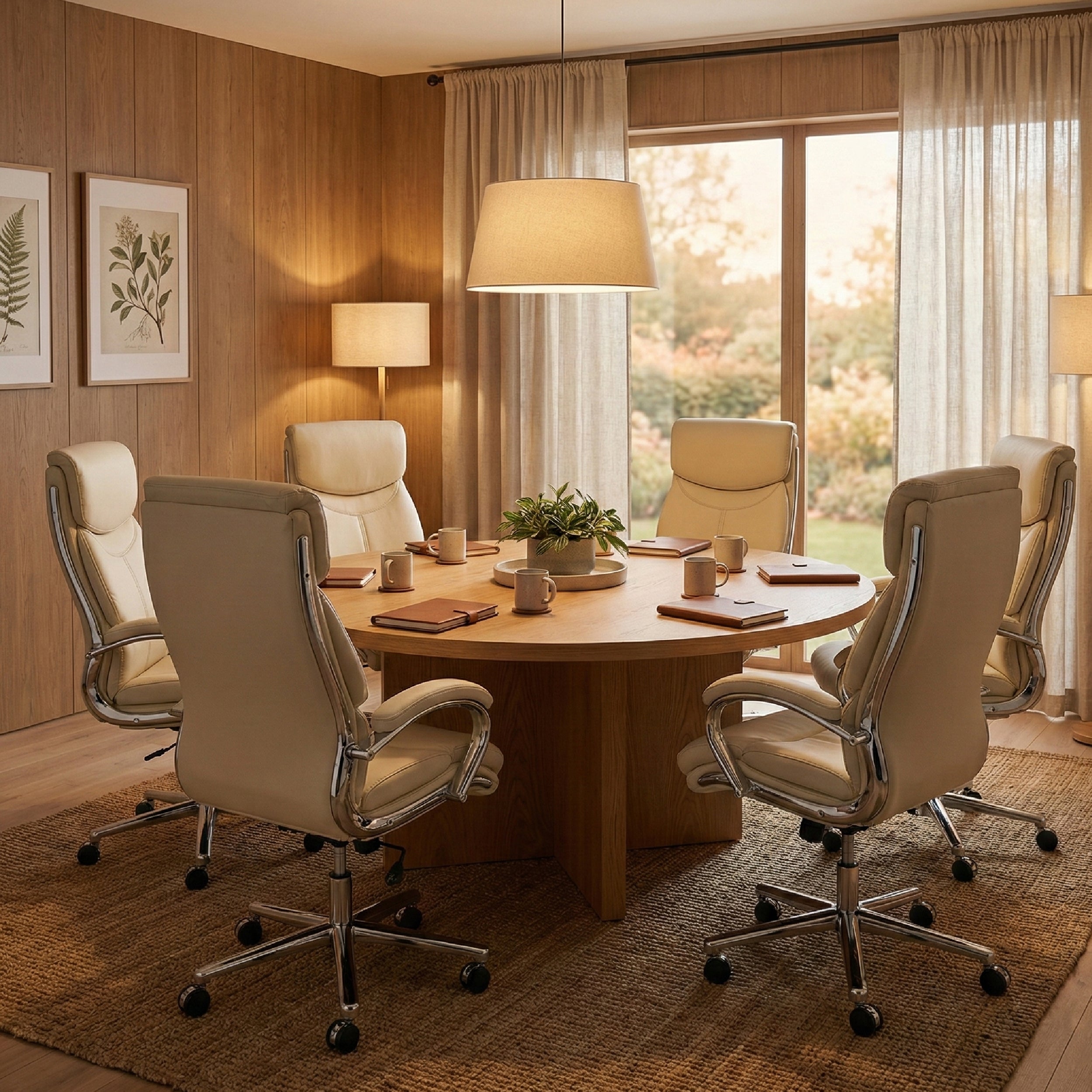 COLAMY MARCUS One-Piece Setup Swivel Office Chair