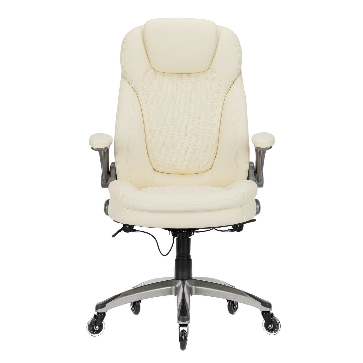 COLAMY Beige Color Ergonomic High Back Office Chair Thickened Headrest & Cushion Model.6686