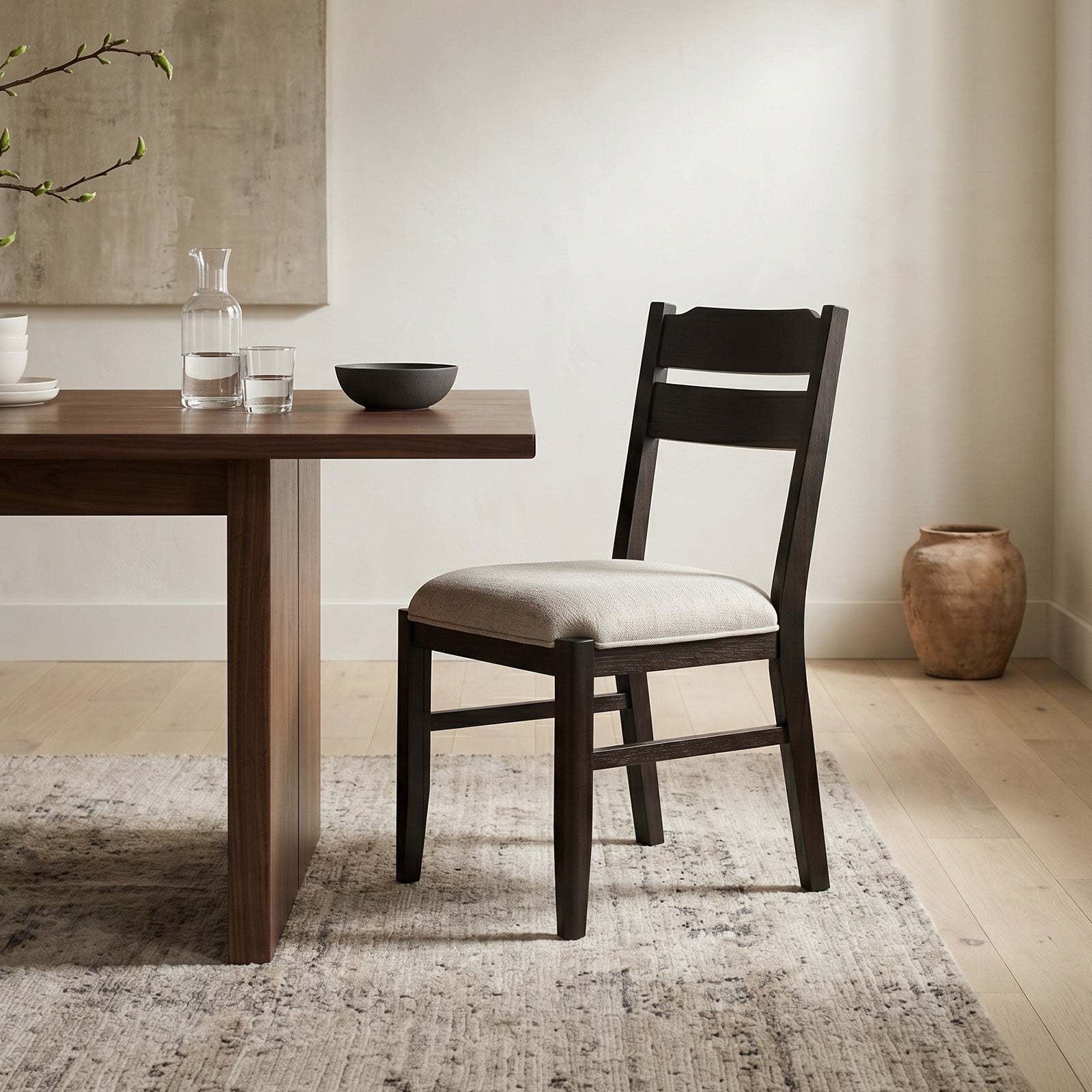 COLAMY ALVA Minimalist Bentwood Dining Chair