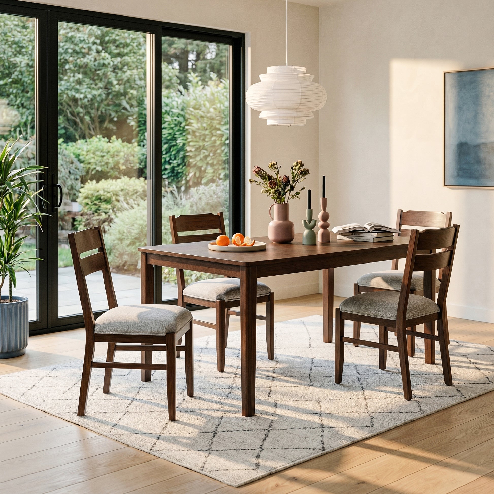 COLAMY ALVA Minimalist Bentwood Dining Chair