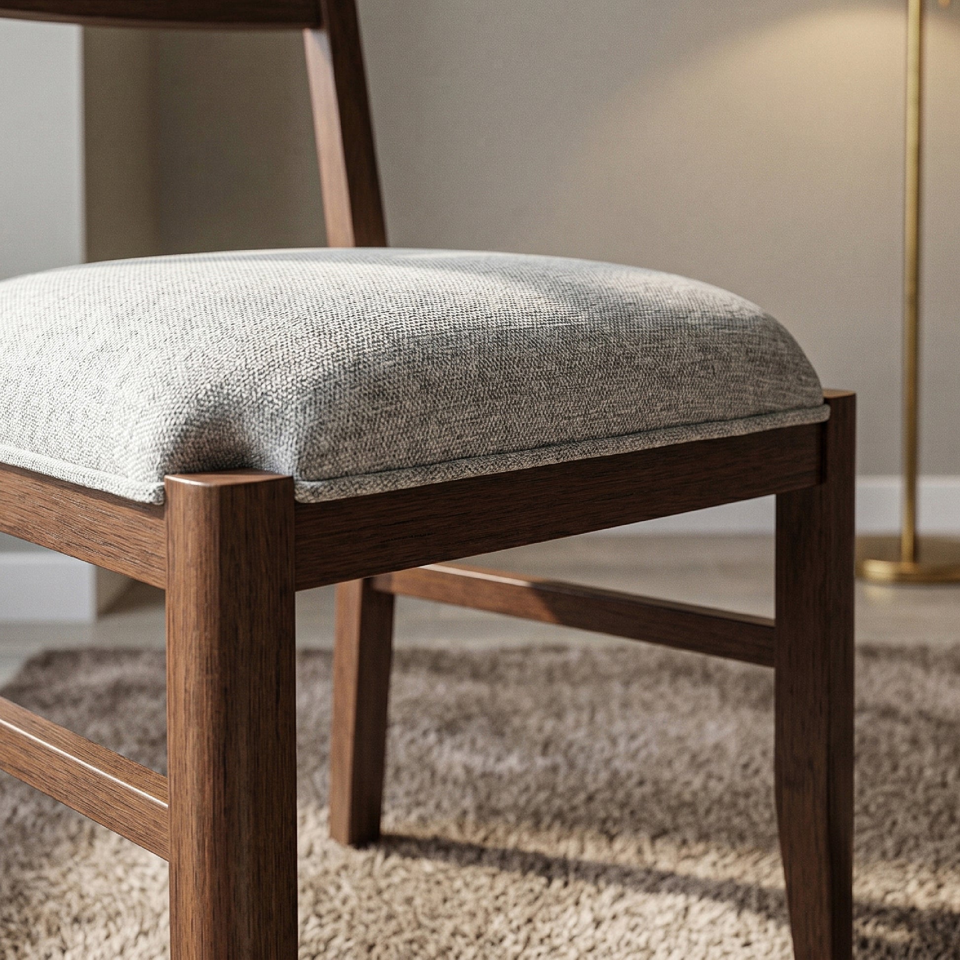 COLAMY ALVA Minimalist Bentwood Dining Chair