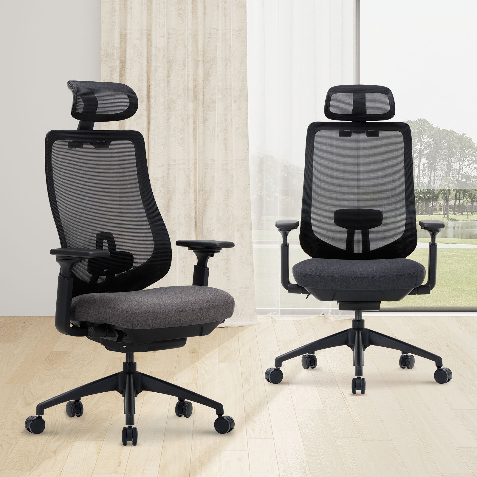 COLAMY ATLAS-01 Ergonomic Mesh Office Chair Cap.300lbs