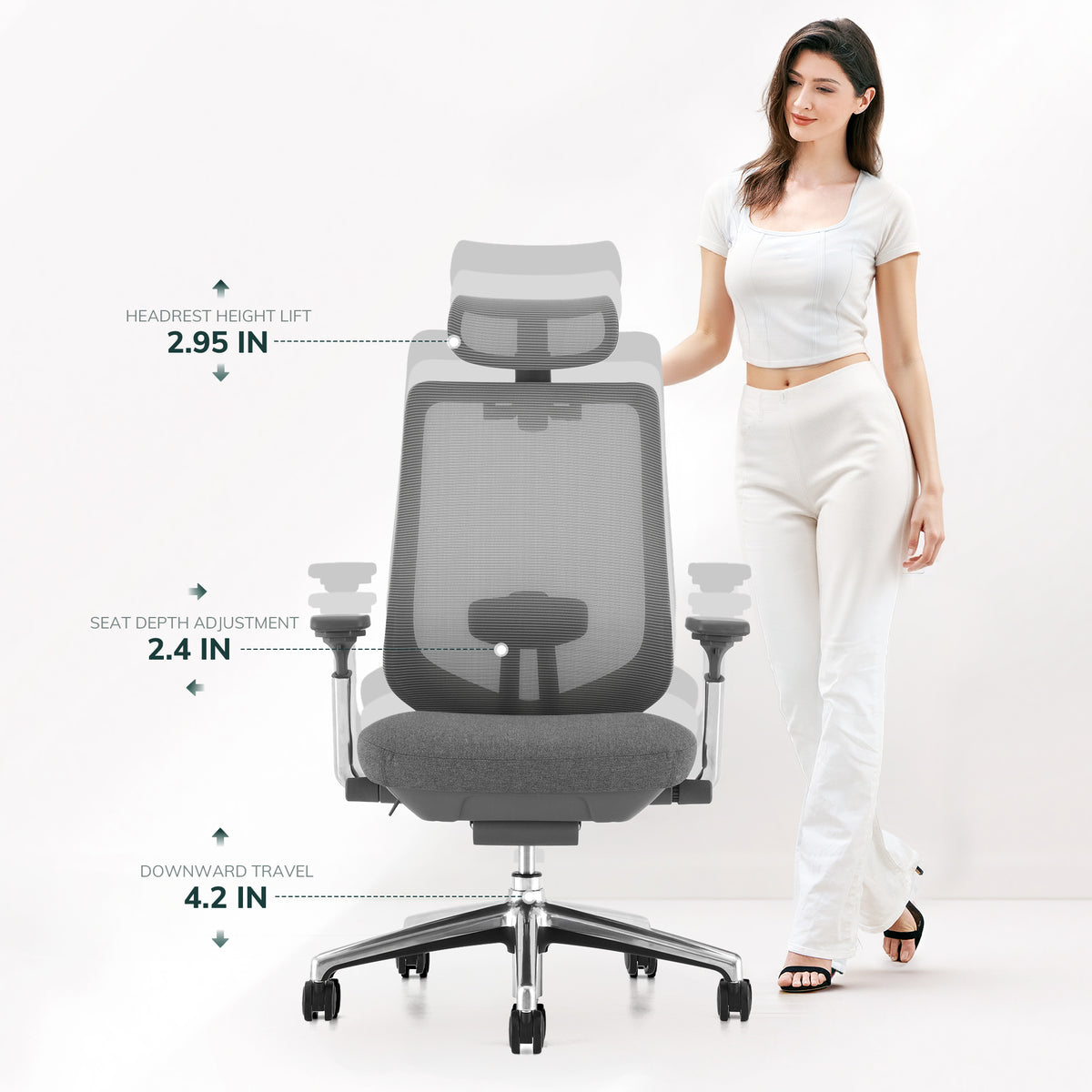 COLAMY ATLAS Ergonomic High Back Mesh Office Chair | BIFMA Certified