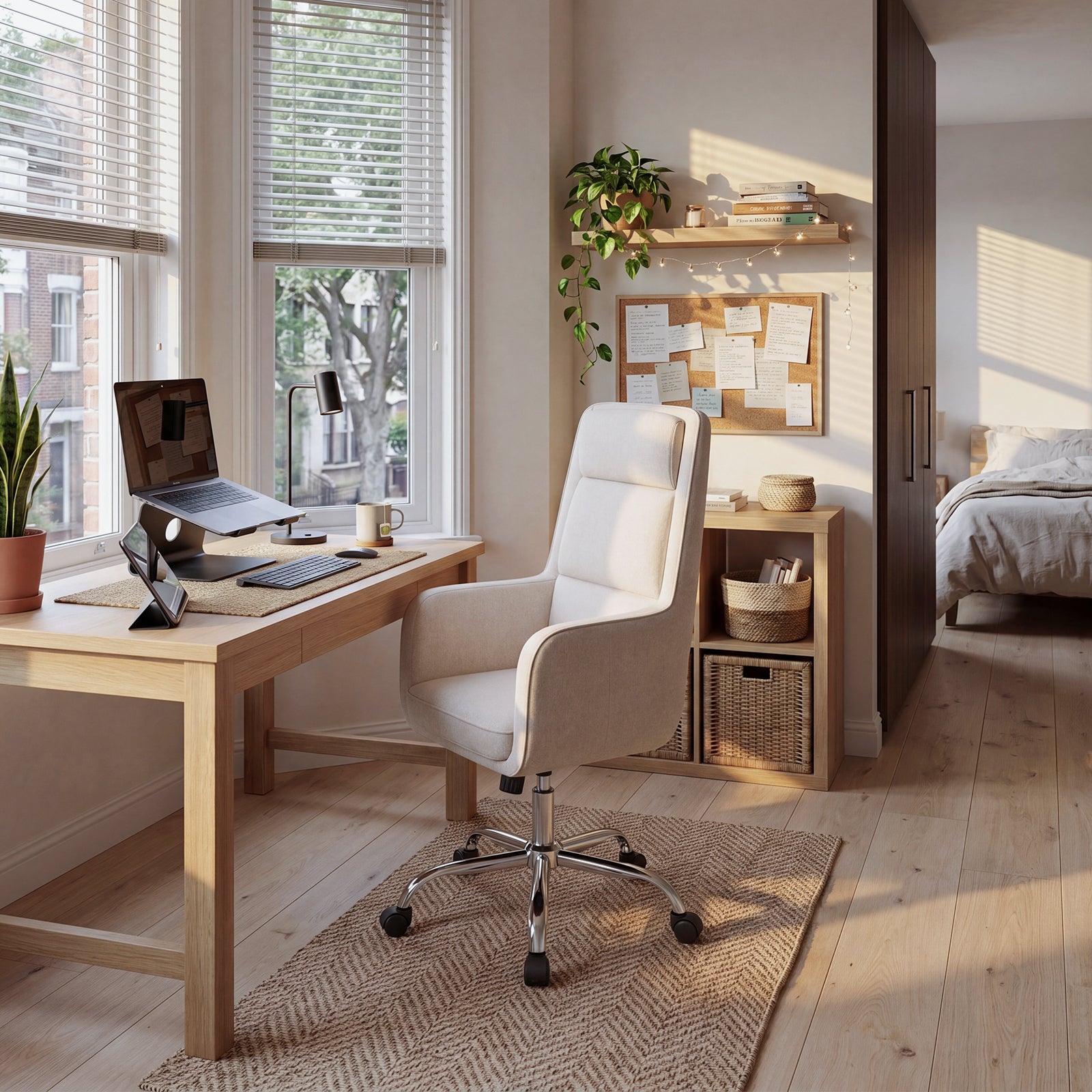 COLAMY COCOON High-Load Cloud Comfort Swivel Office Chair for Home