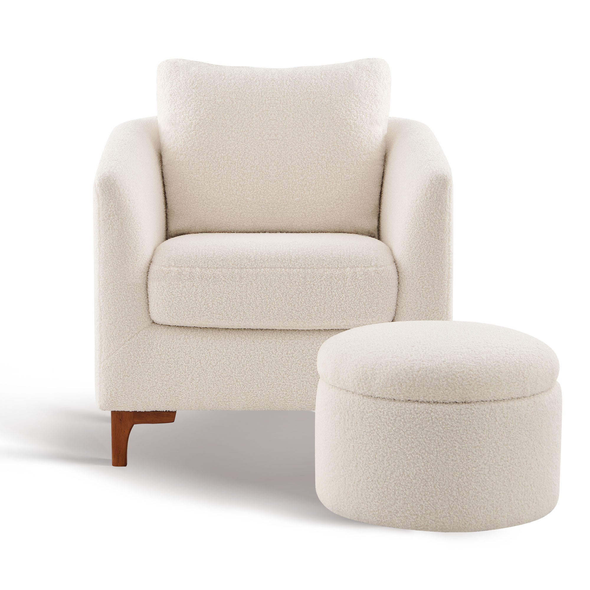 COLAMY SOLMI Scandi Cozy Accent Chair