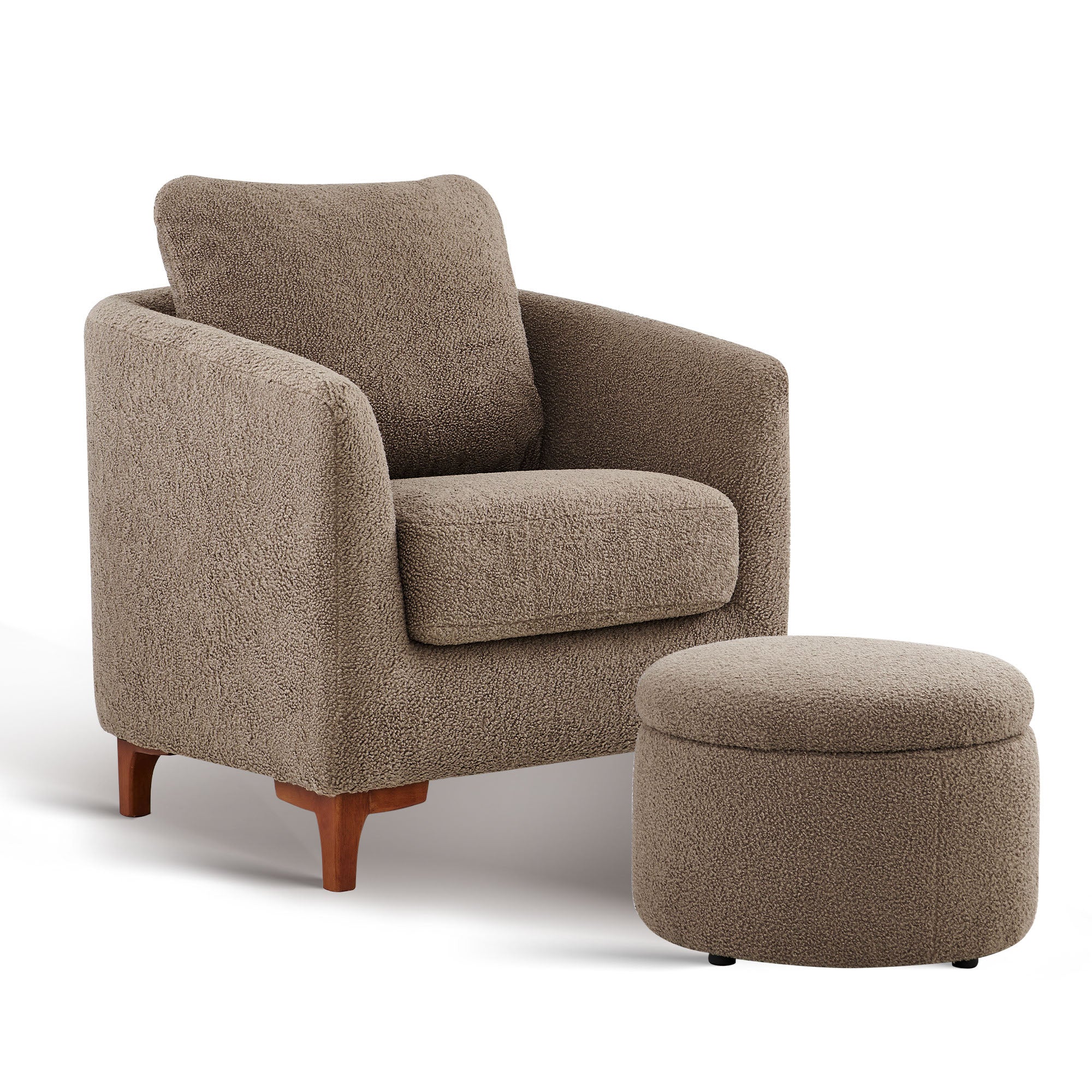 COLAMY SOLMI Scandi Cozy Accent Chair