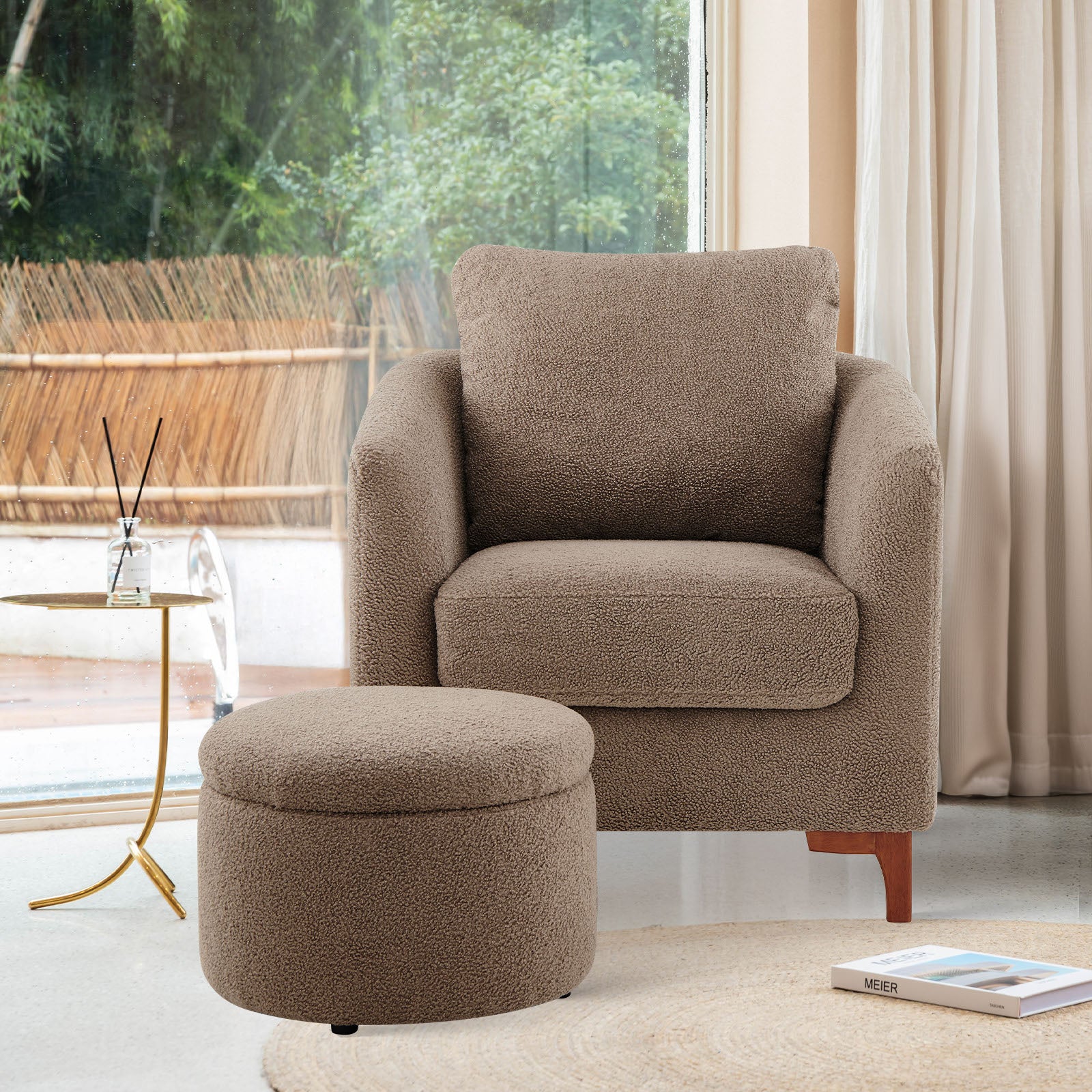 COLAMY SOLMI Scandi Cozy Accent Chair