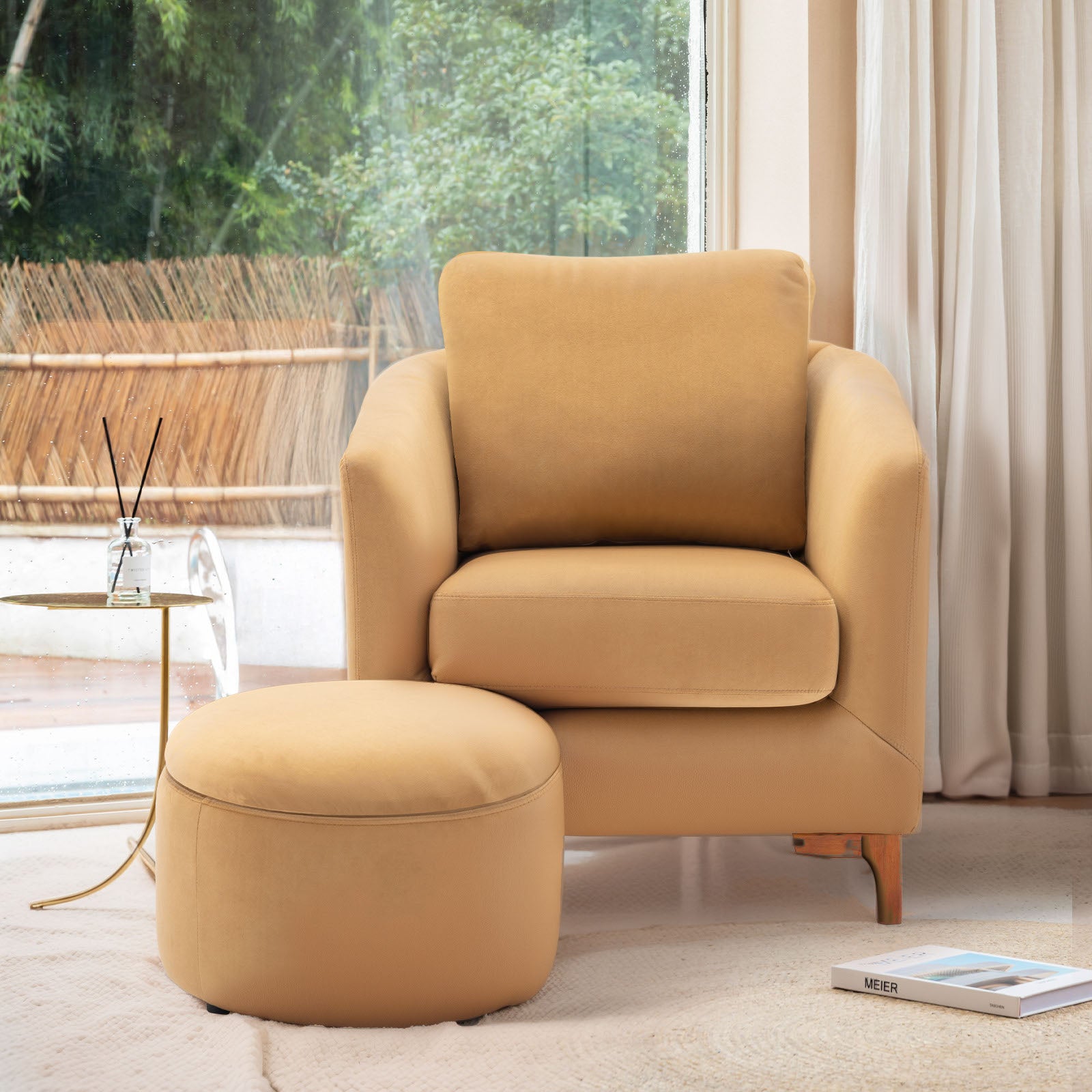 COLAMY SOLMI Scandi Cozy Accent Chair