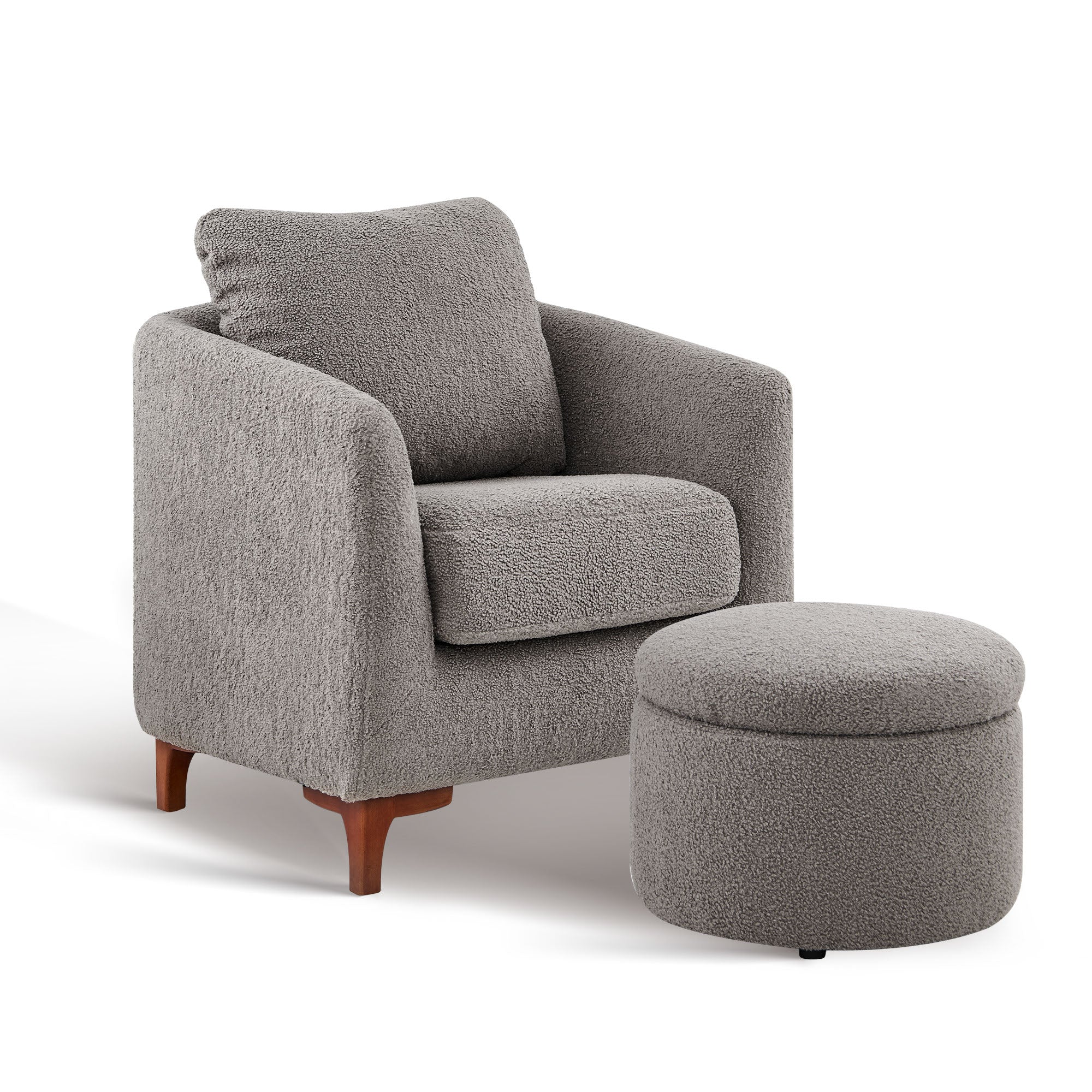 COLAMY SOLMI Scandi Cozy Accent Chair