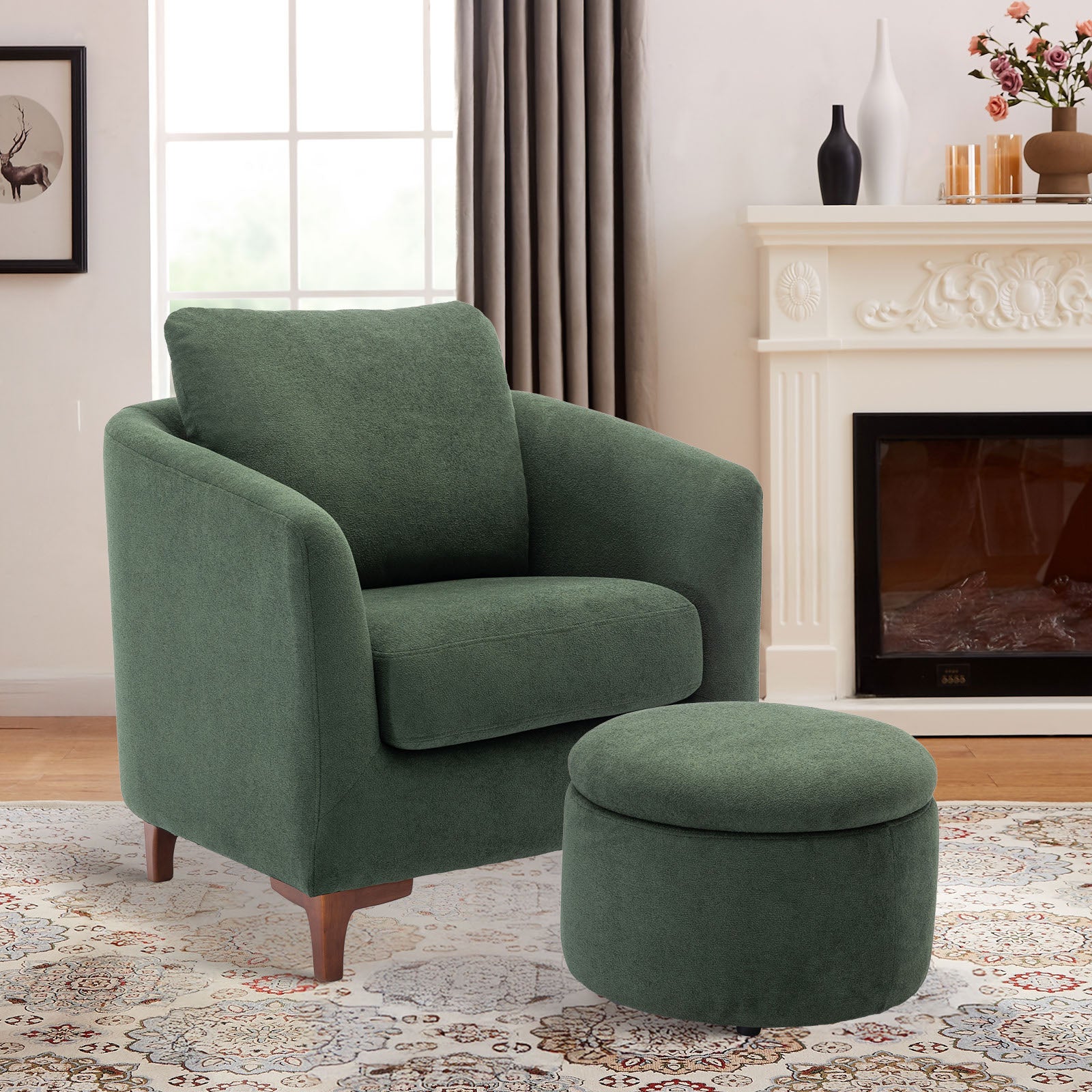 COLAMY SOLMI Scandi Cozy Accent Chair
