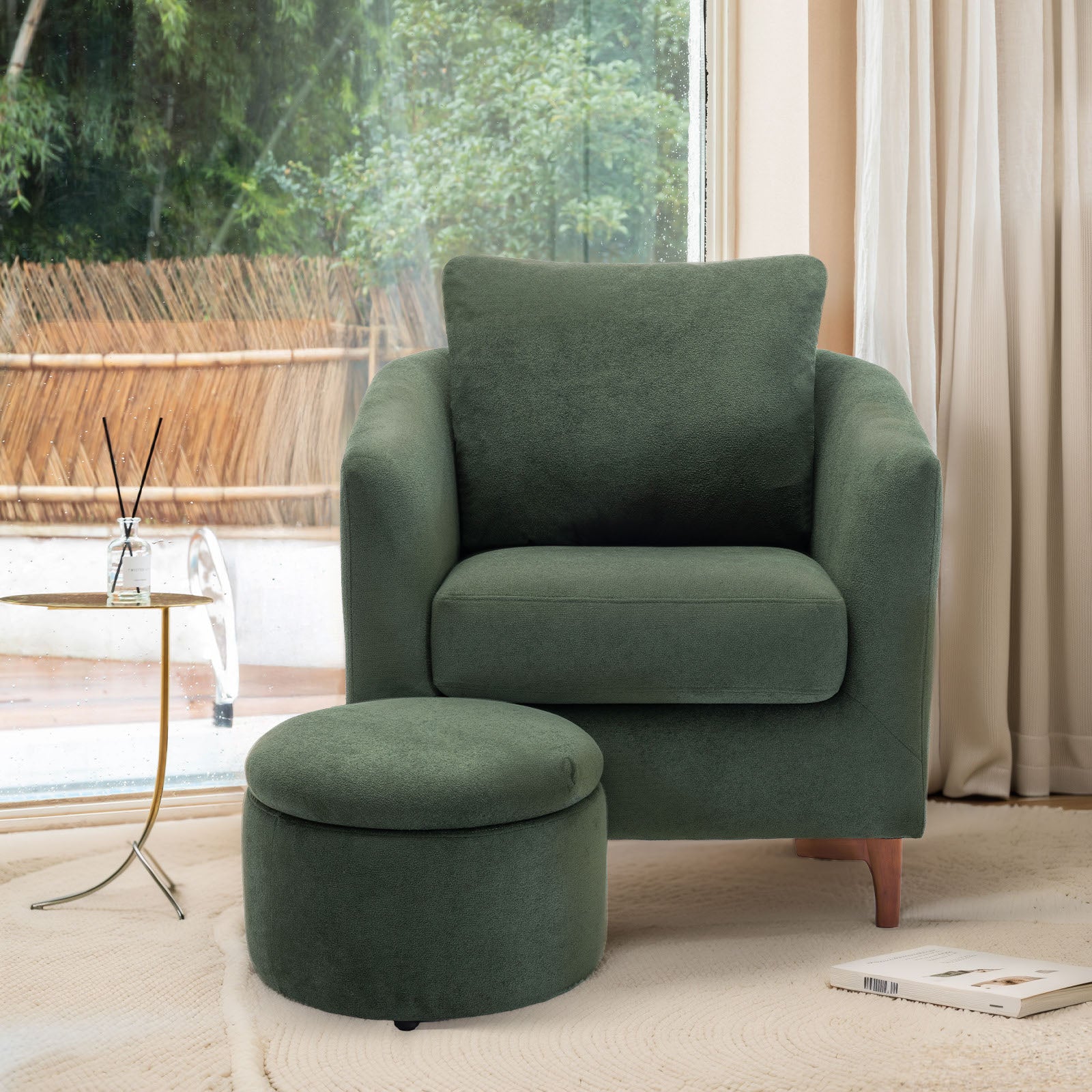 COLAMY SOLMI Scandi Cozy Accent Chair