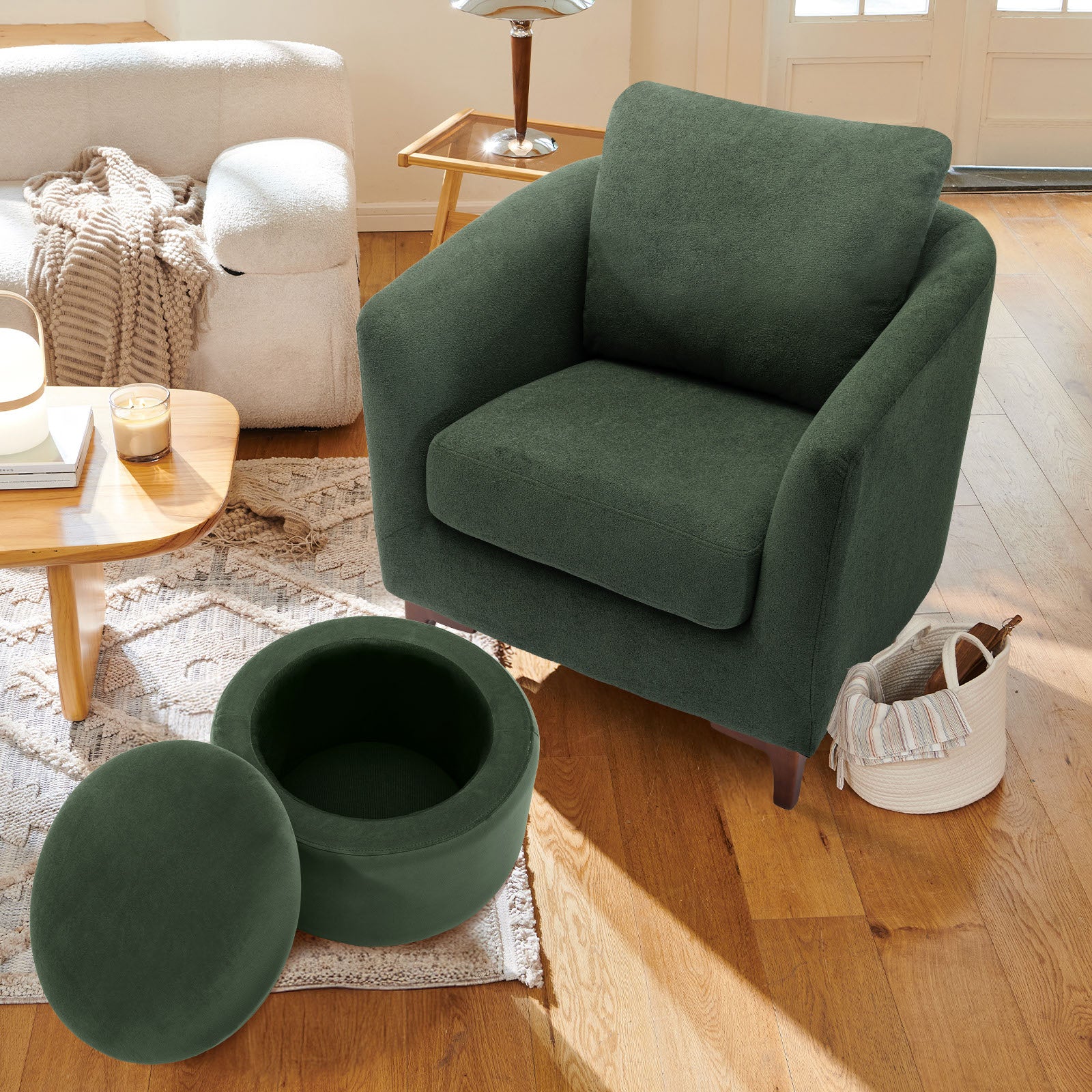 COLAMY SOLMI Scandi Cozy Accent Chair