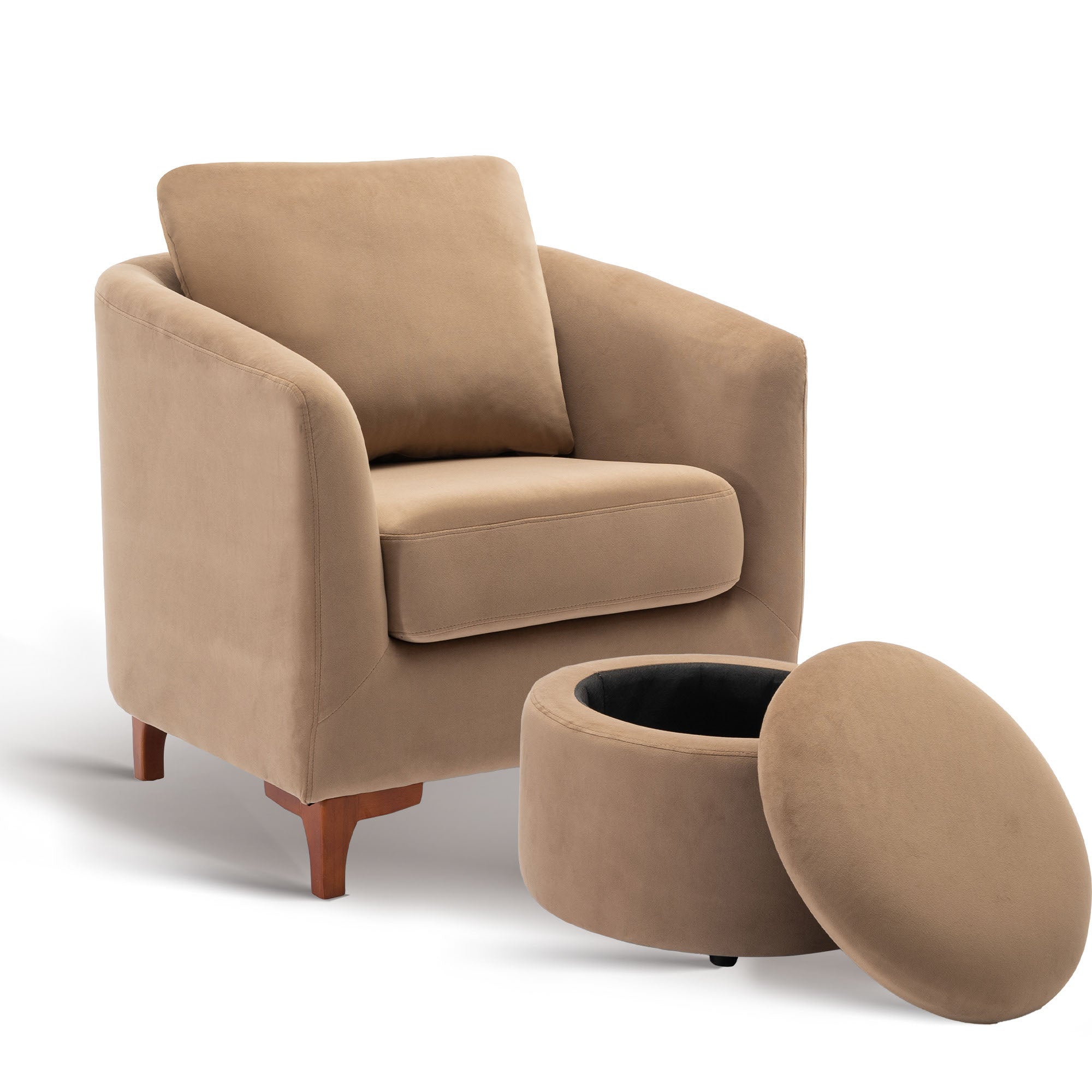 COLAMY SOLMI Scandi Cozy Accent Chair