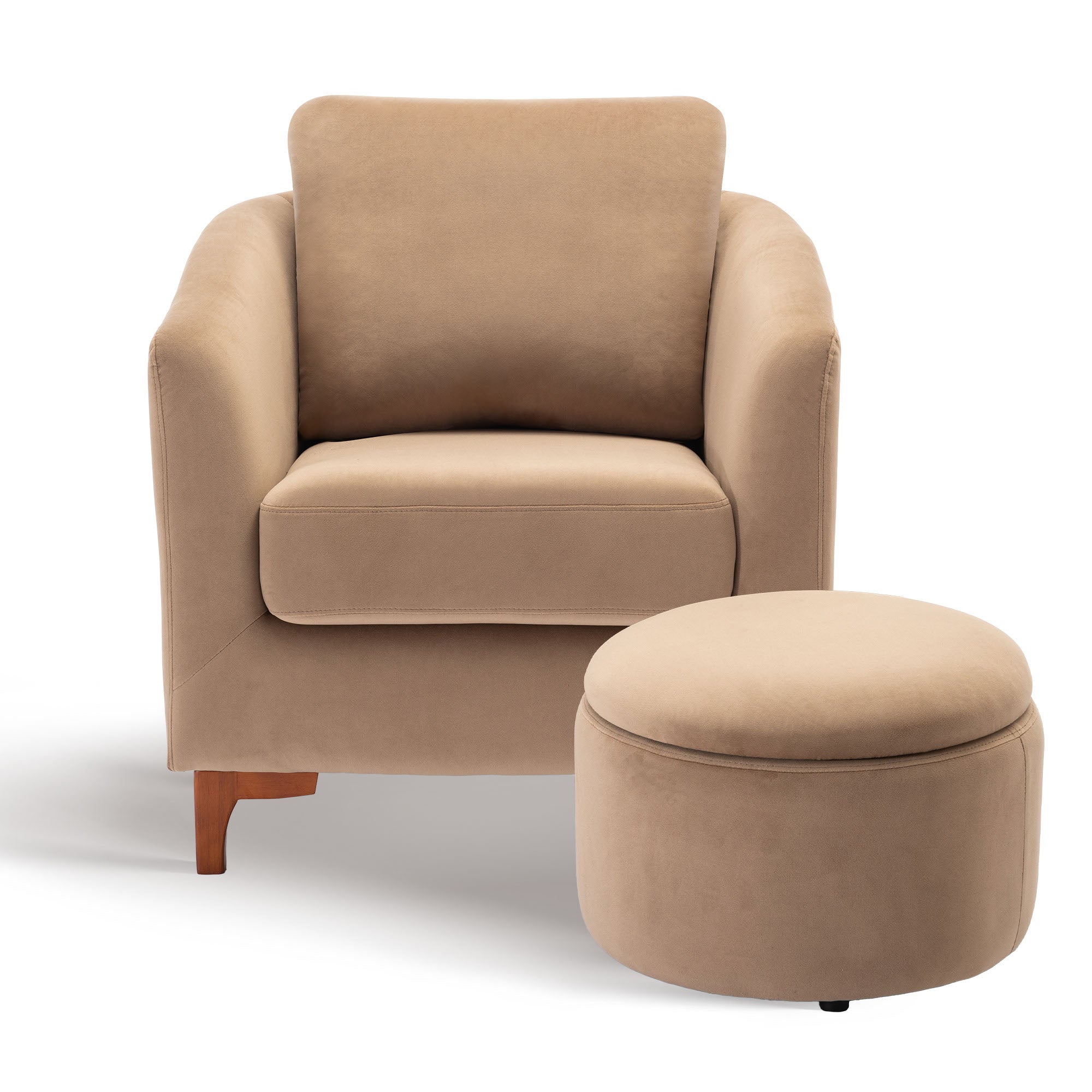 COLAMY SOLMI Scandi Cozy Accent Chair