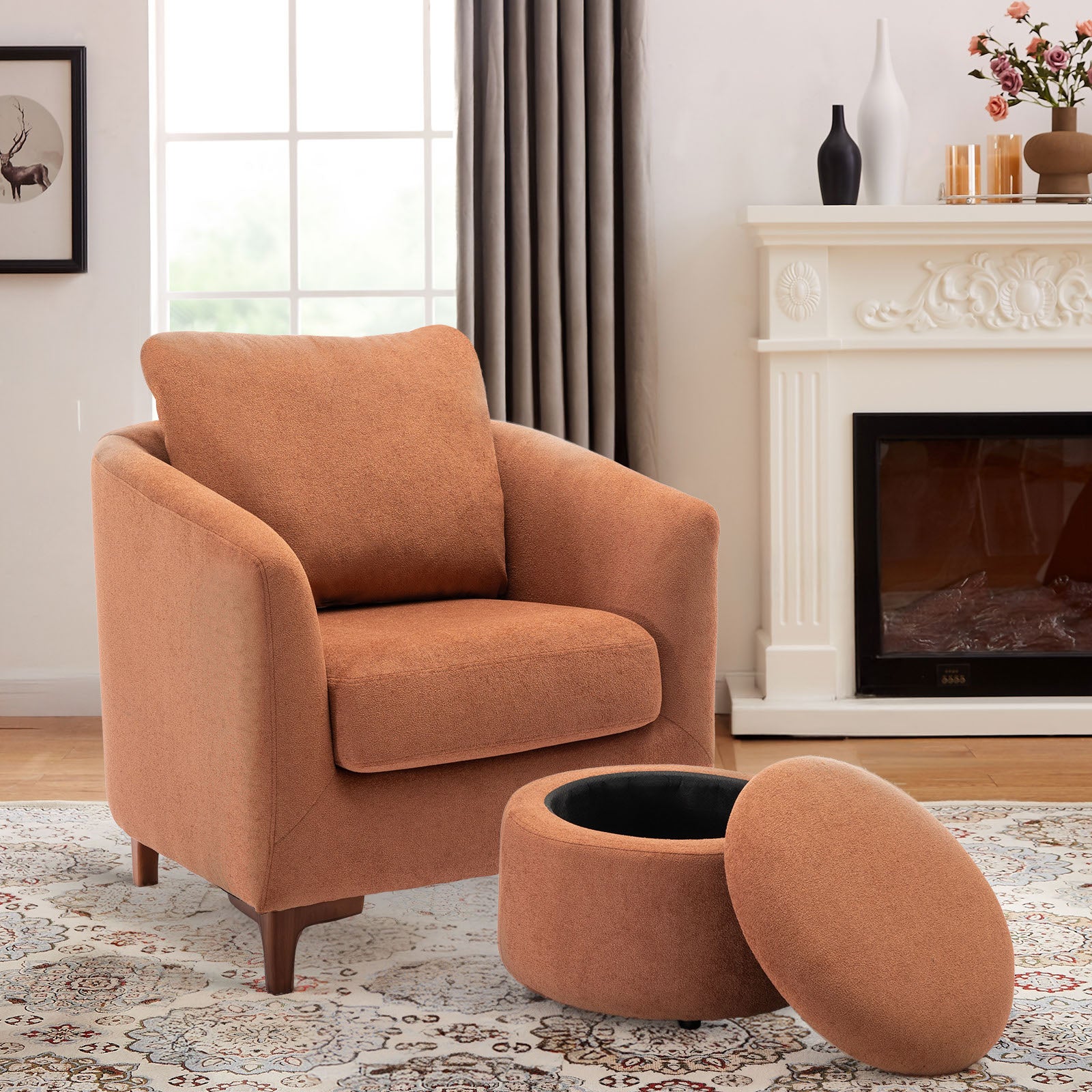 COLAMY SOLMI Scandi Cozy Accent Chair