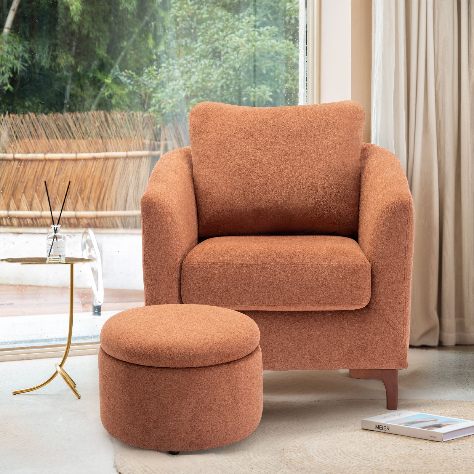 COLAMY SOLMI Scandi Cozy Accent Chair