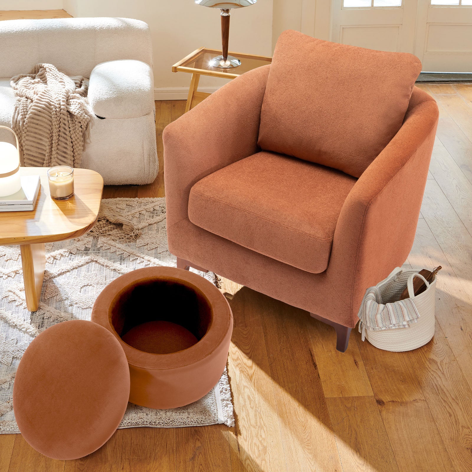 COLAMY SOLMI Scandi Cozy Accent Chair