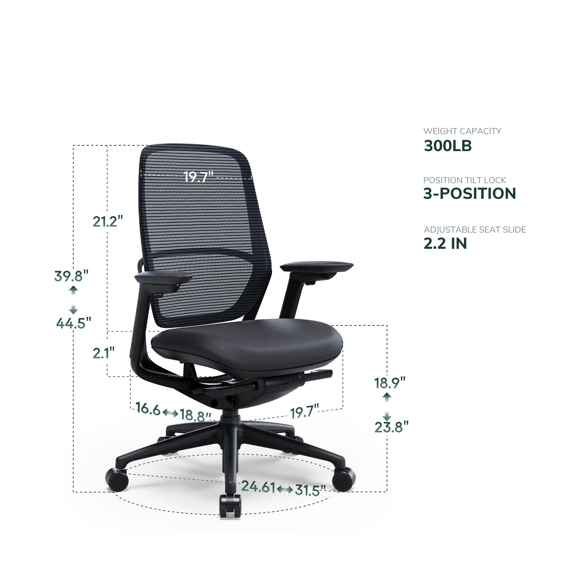 COLAMY HINA Modern Ergonomic Office Chair