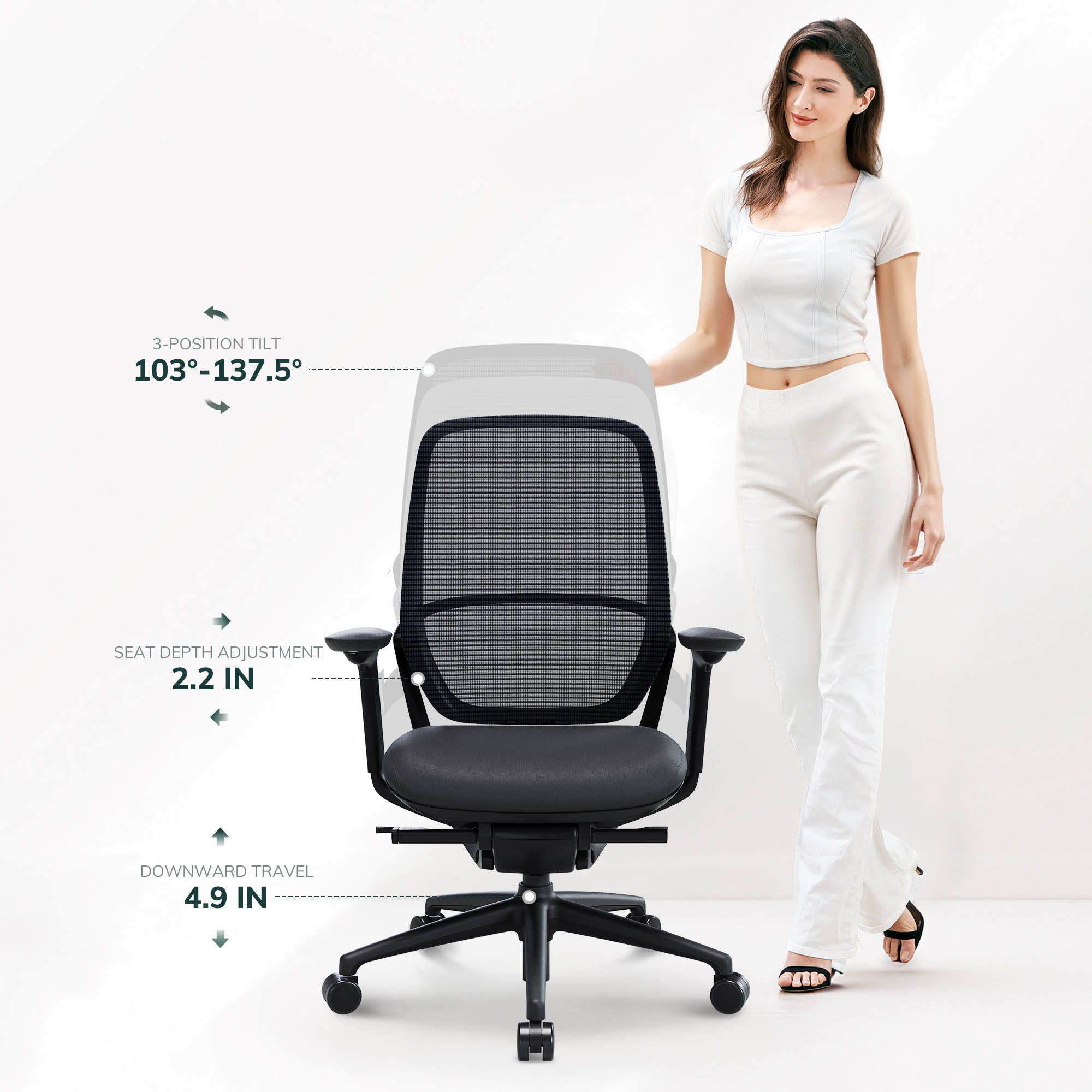 COLAMY HINA Modern Ergonomic Office Chair
