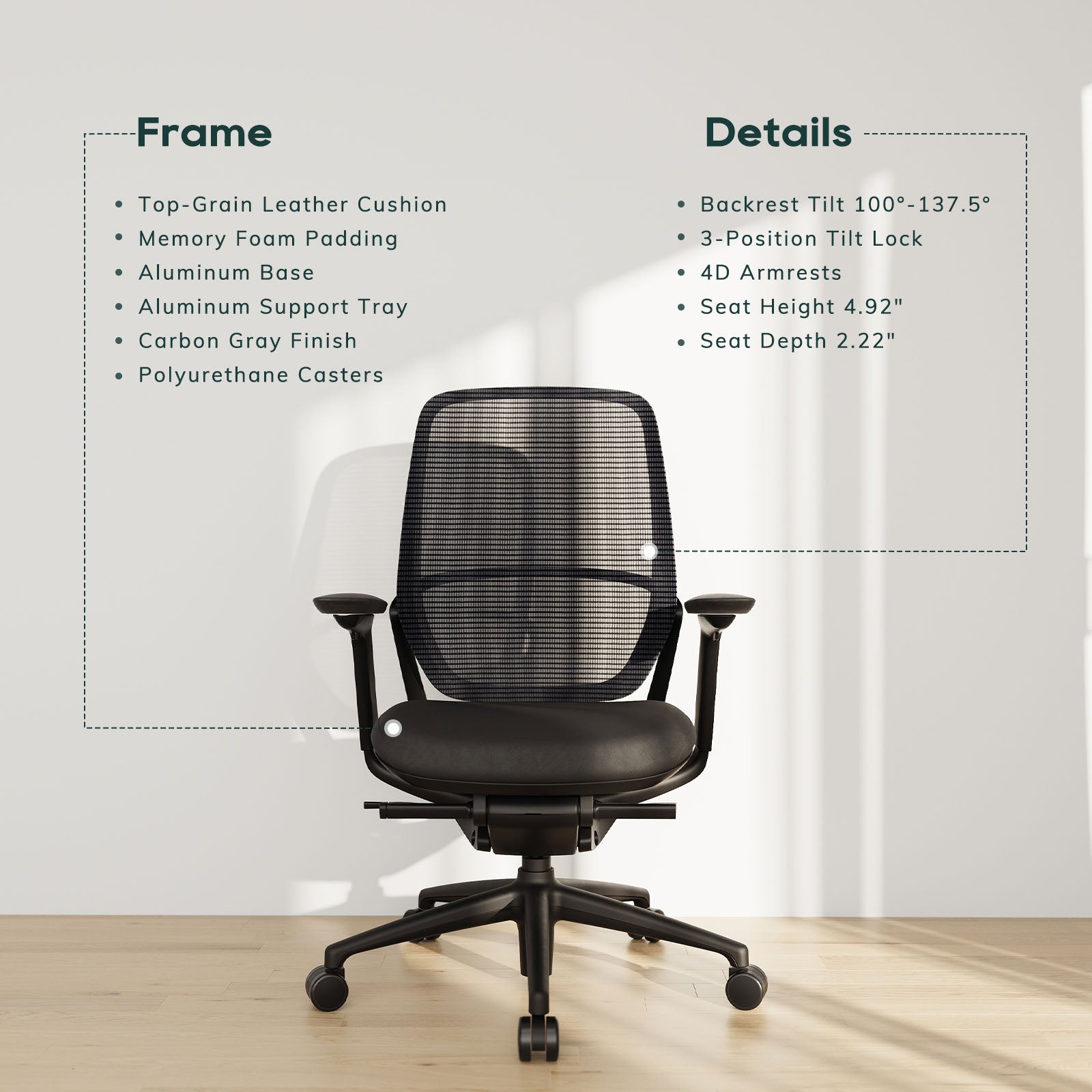 COLAMY HINA Modern Ergonomic Office Chair
