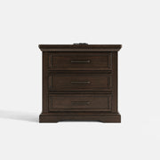 COLAMY HOLLIS 3-Drawer Vintage Nightstand