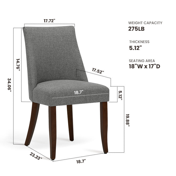 COLAMY KAVA Modern Casual Dining Chair