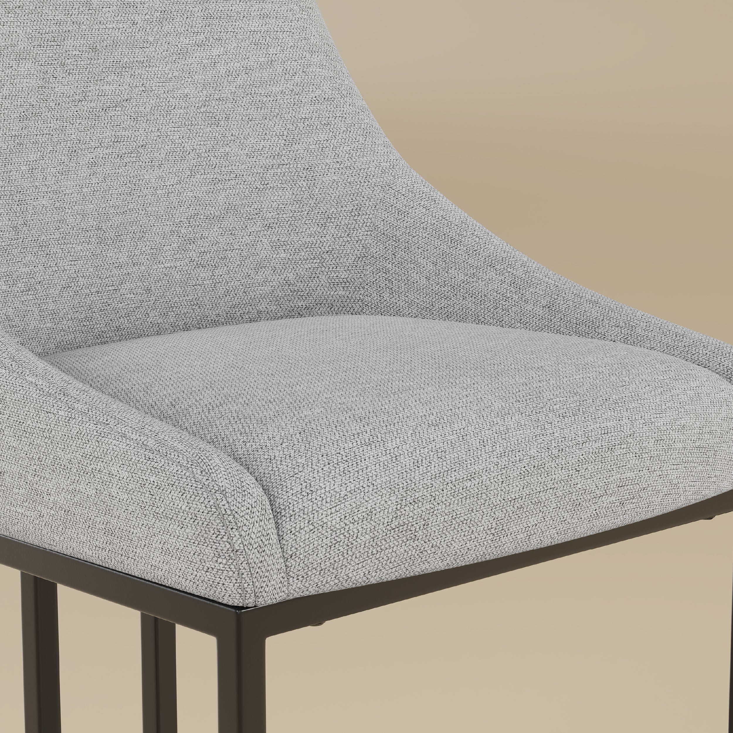 COLAMY LOFT Industrial U-Base Dining Chair