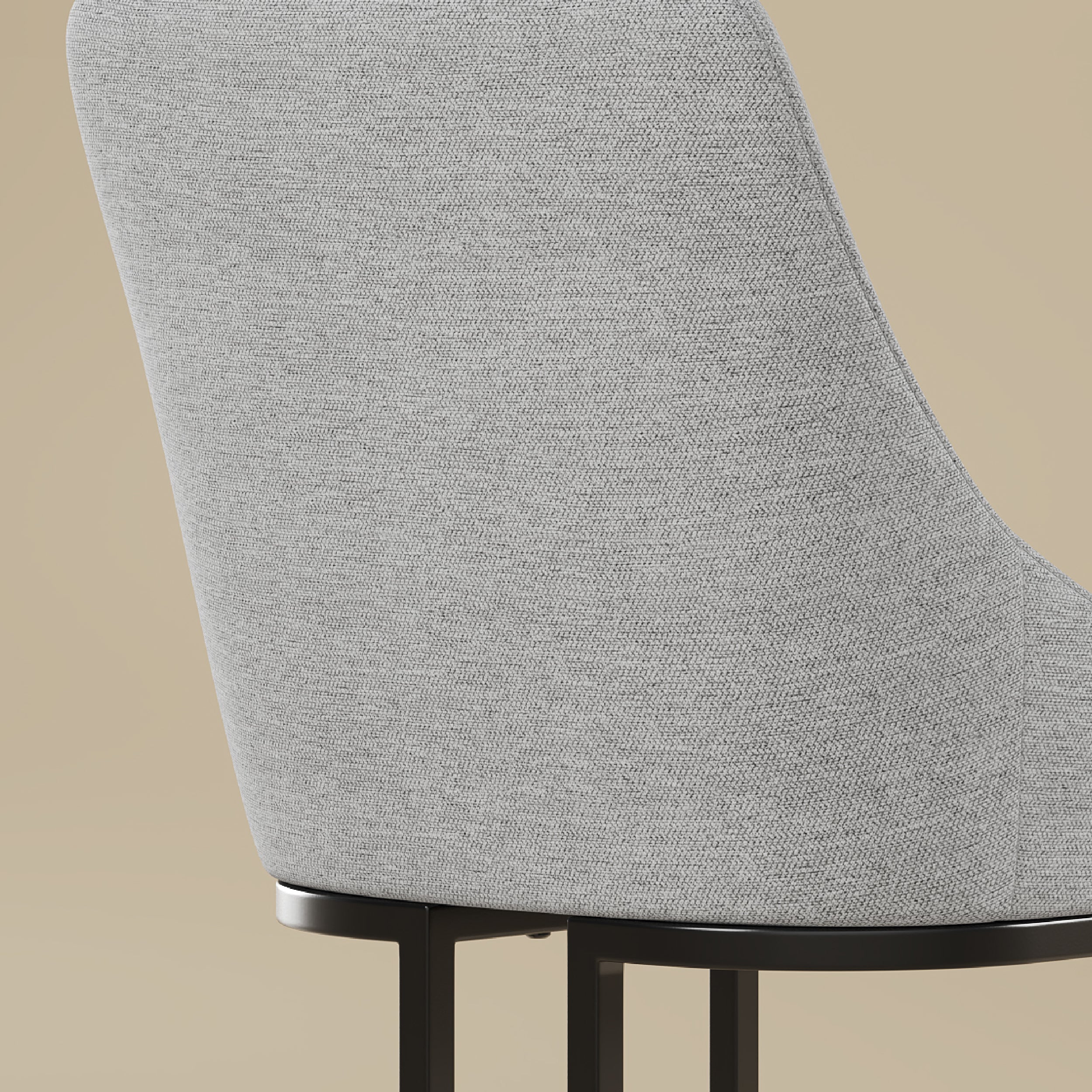 COLAMY LOFT Industrial U-Base Dining Chair