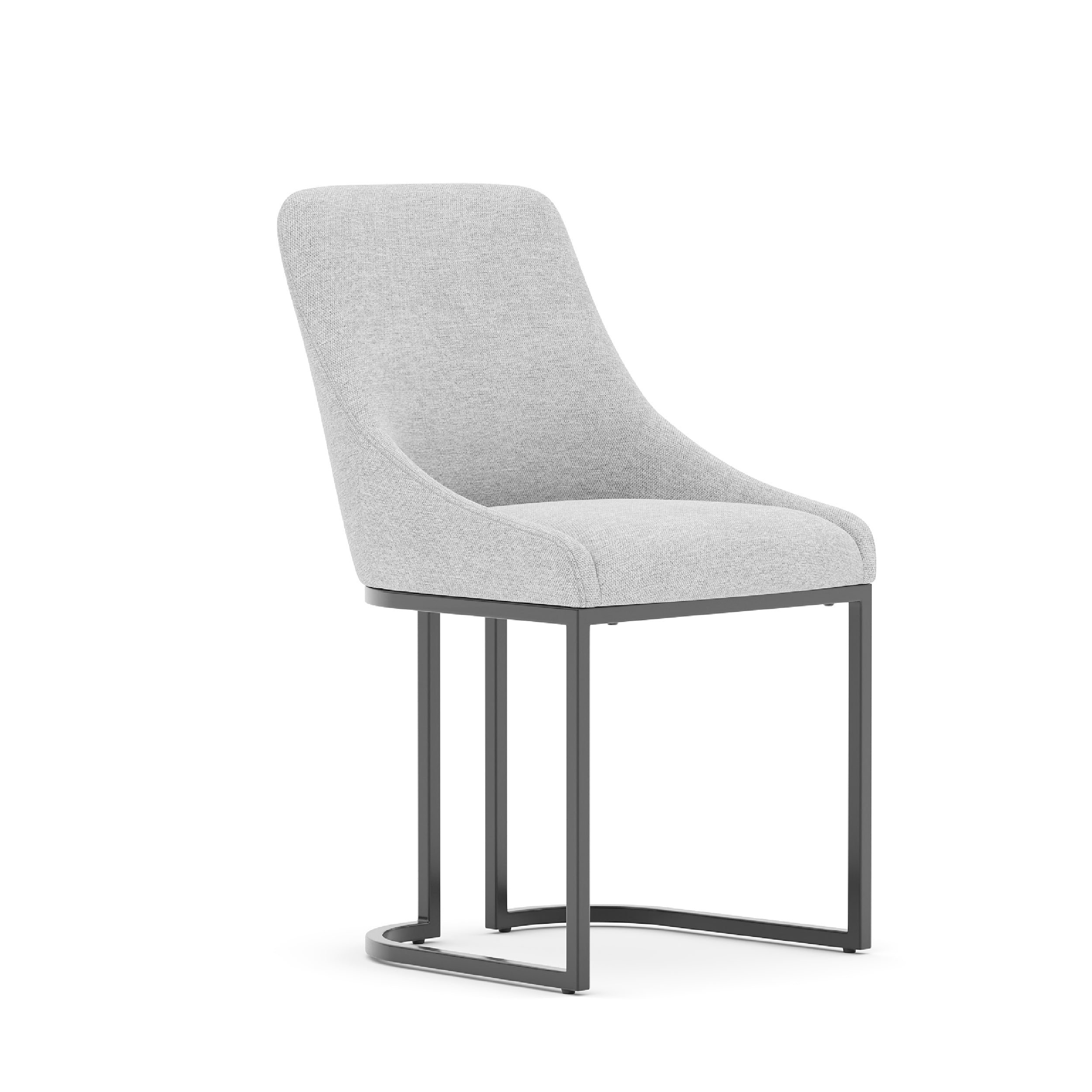 COLAMY LOFT Industrial U-Base Dining Chair