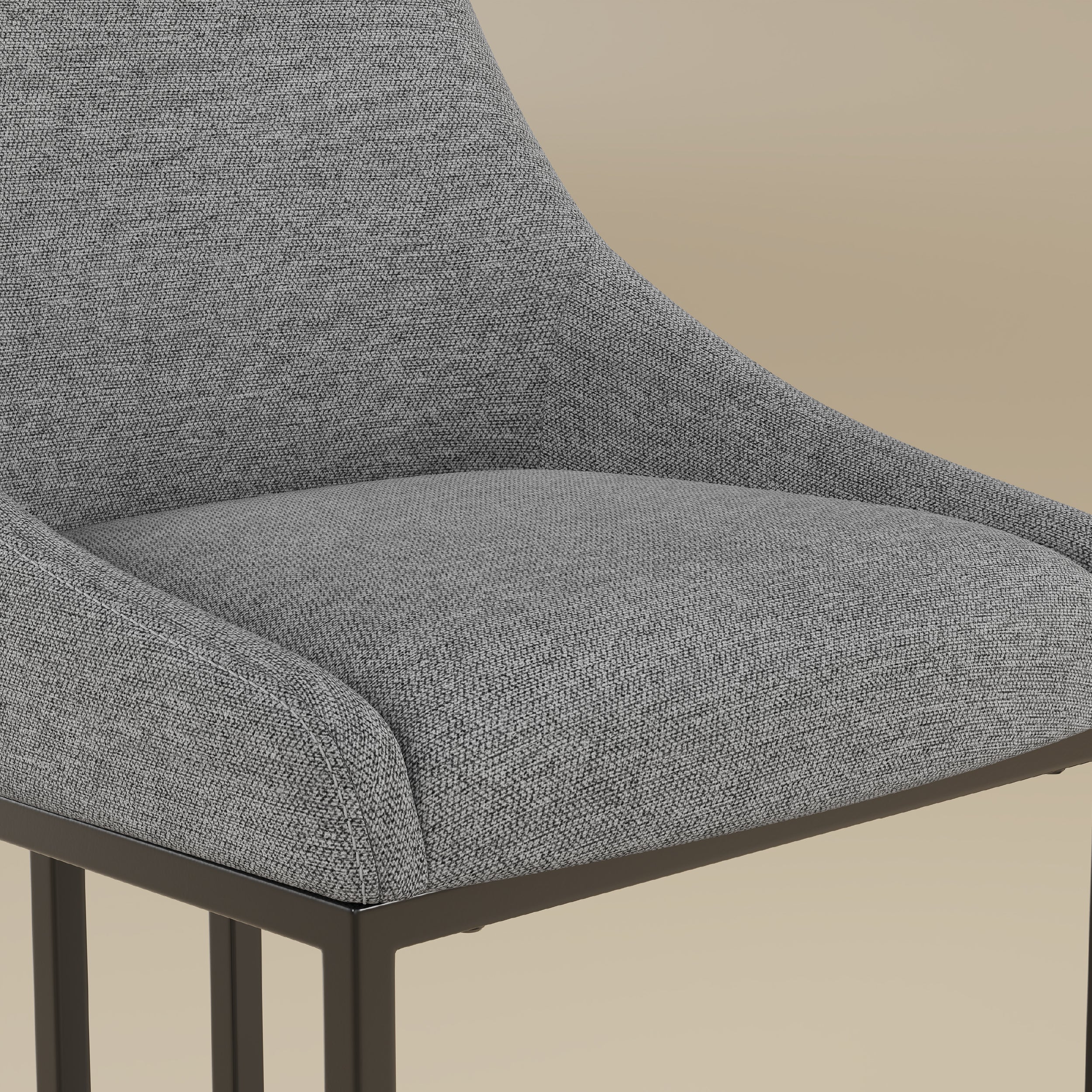 COLAMY LOFT Industrial U-Base Dining Chair