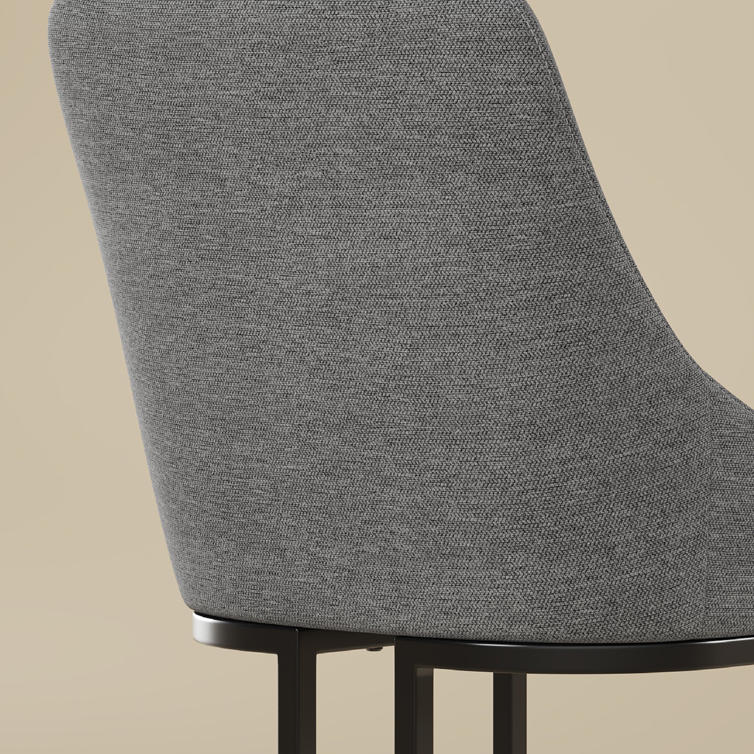 COLAMY LOFT Industrial U-Base Dining Chair