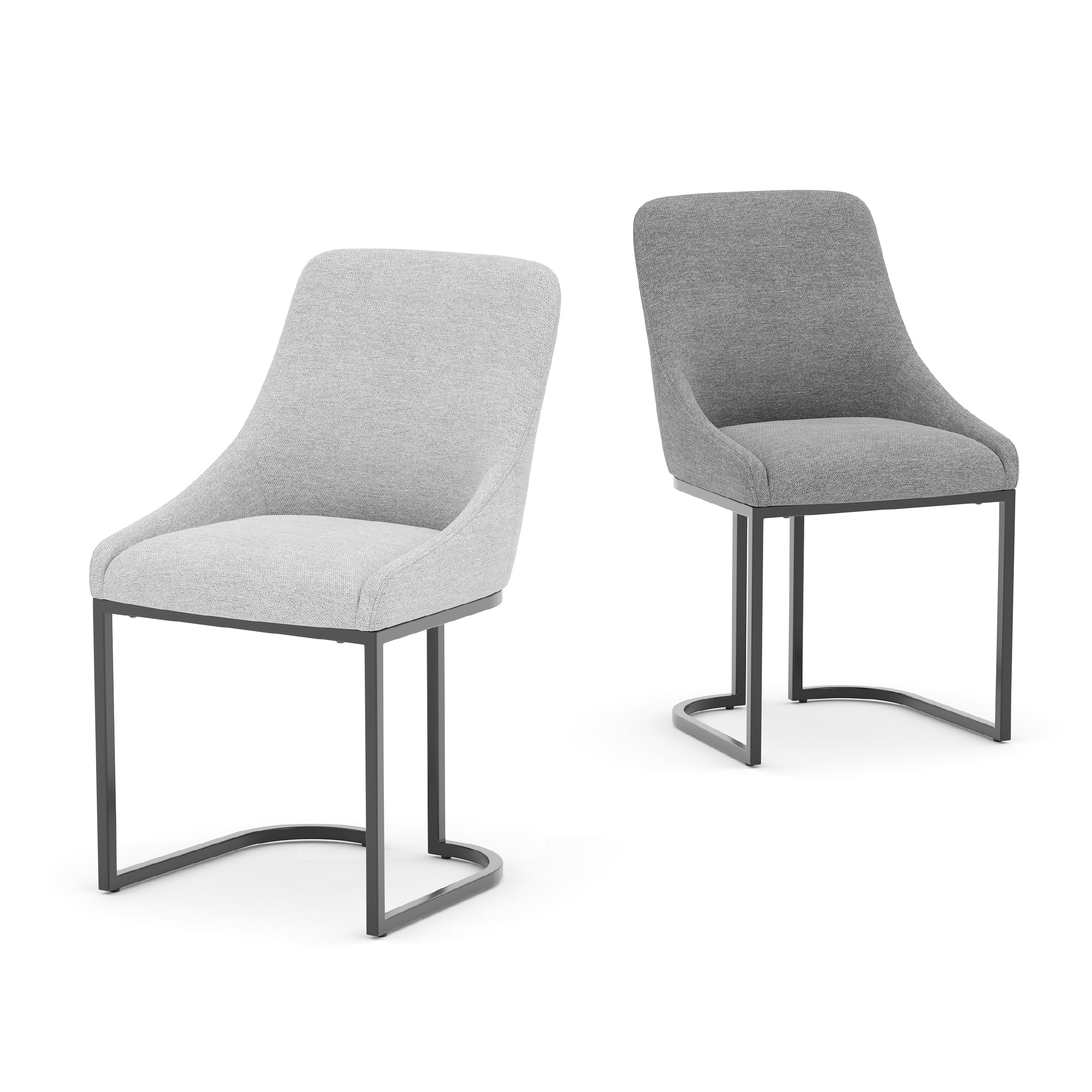 COLAMY LOFT Industrial U-Base Dining Chair