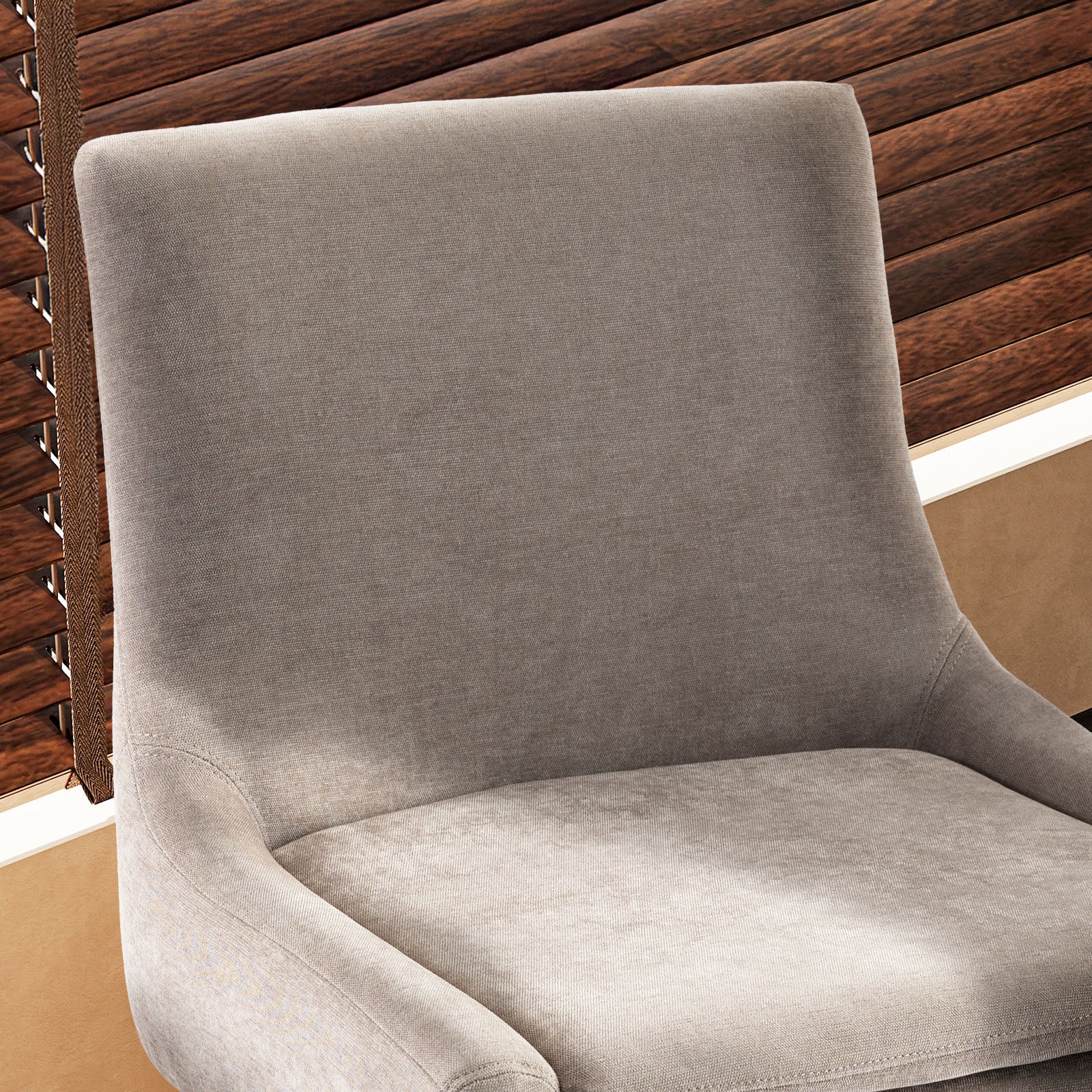 COLAMY MAIRA Transitional Neutral Dining Chair