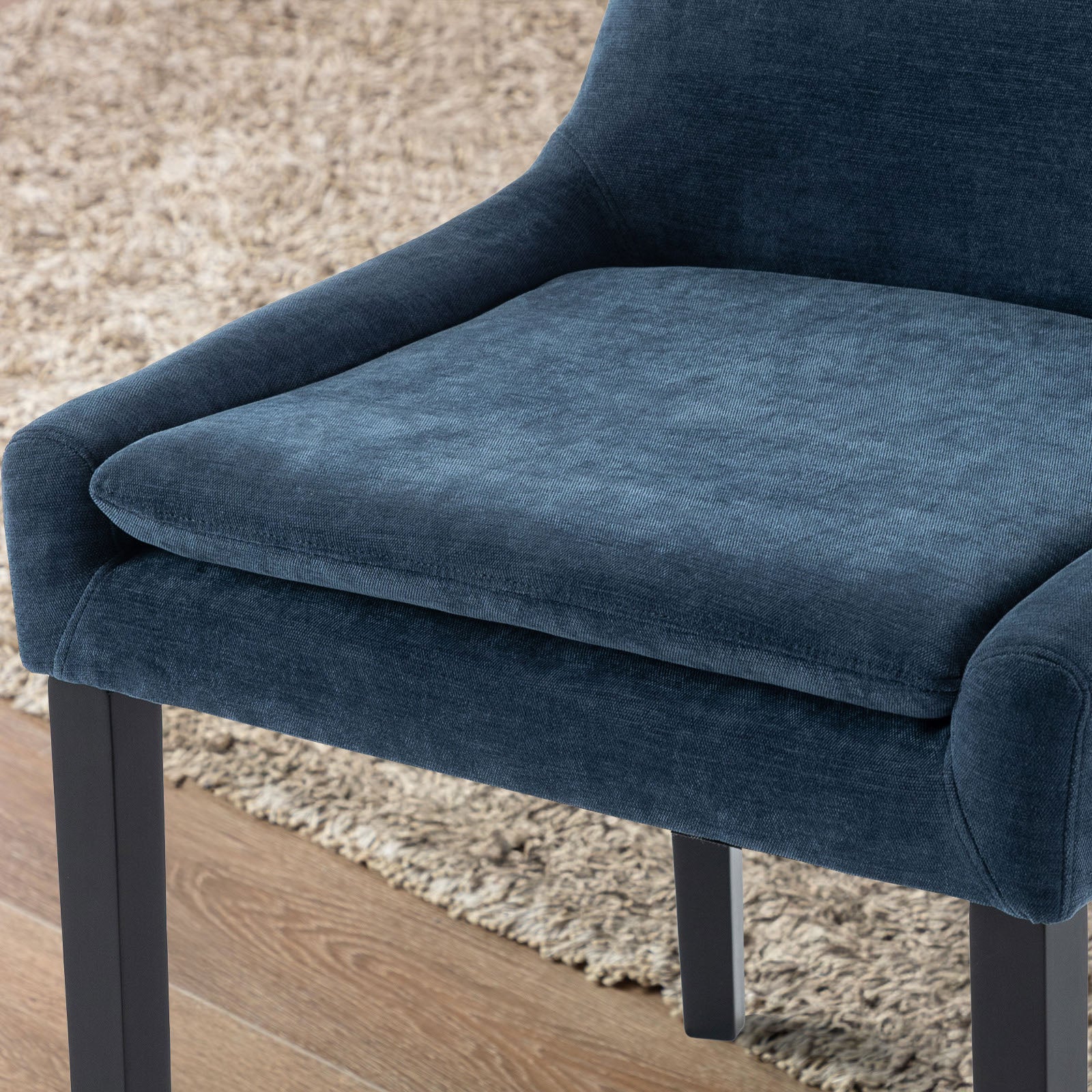 COLAMY MAIRA Transitional Neutral Dining Chair