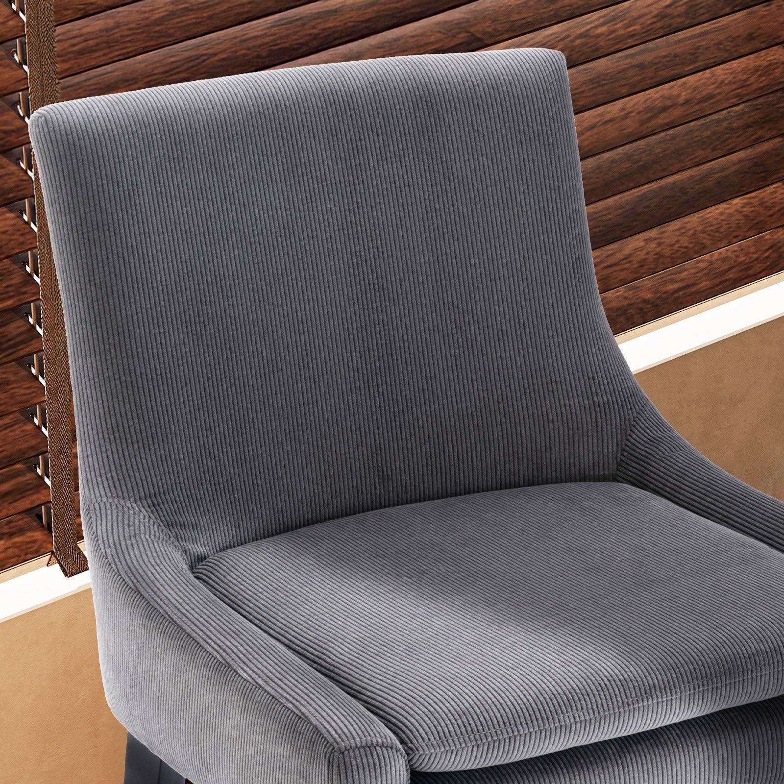 COLAMY MAIRA Transitional Neutral Dining Chair