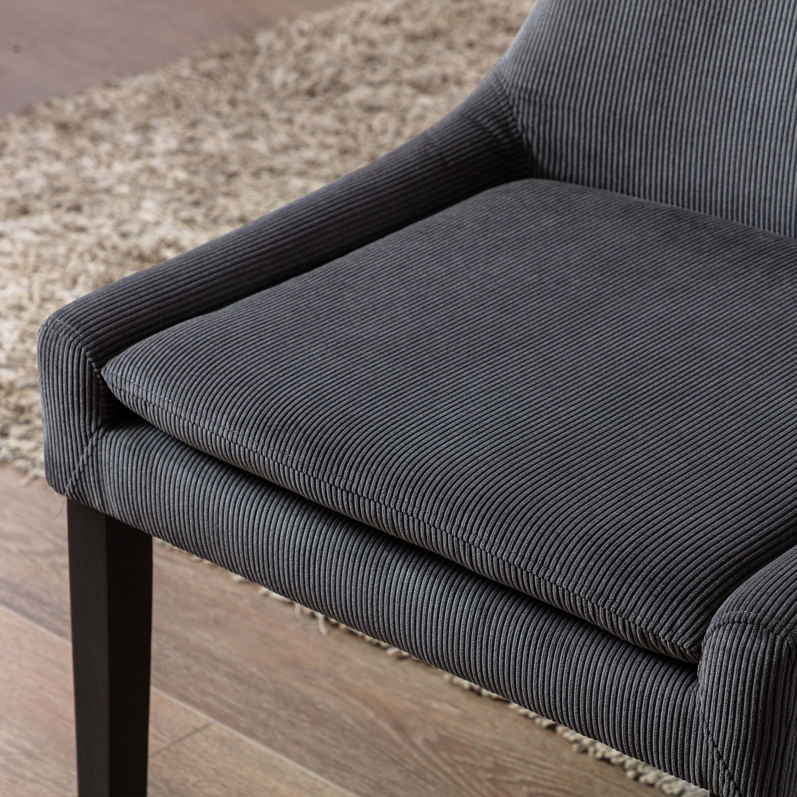 COLAMY MAIRA Transitional Neutral Dining Chair