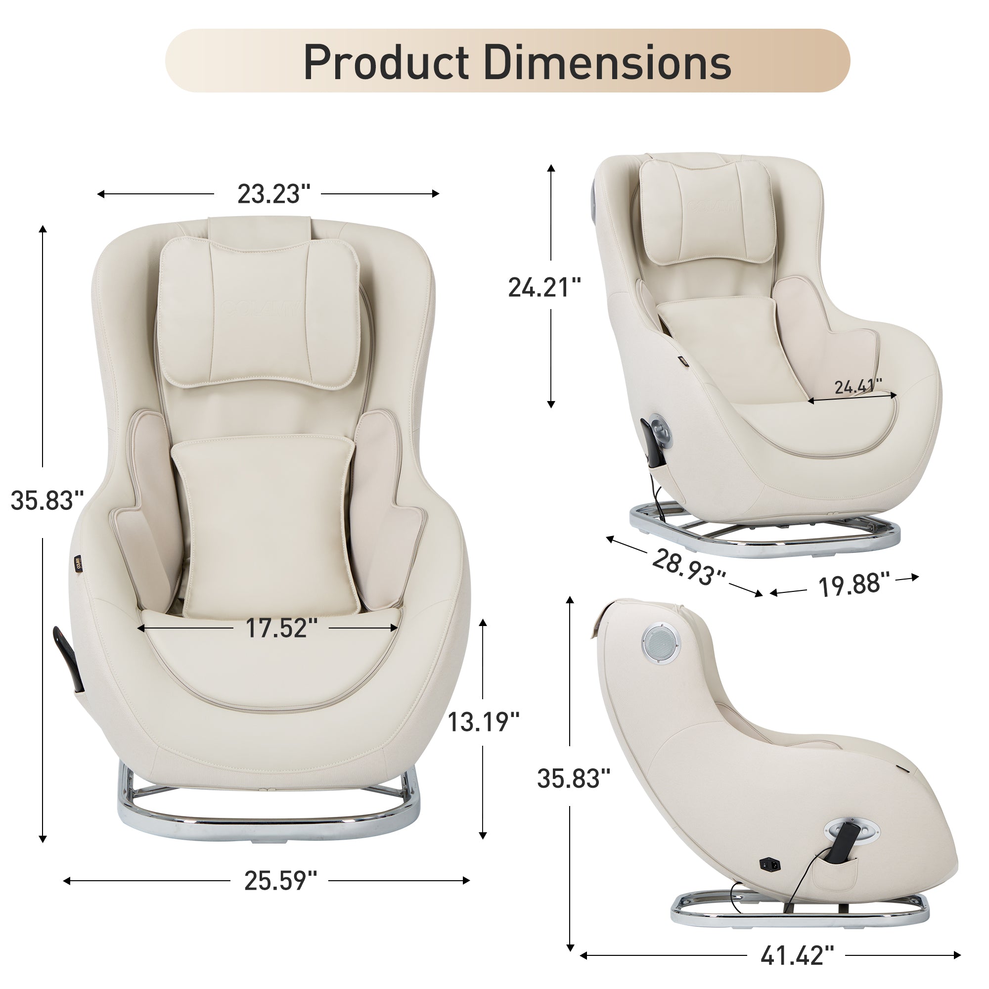 COLAMY Massage Chair with Full Body Massaging Function Model.6100