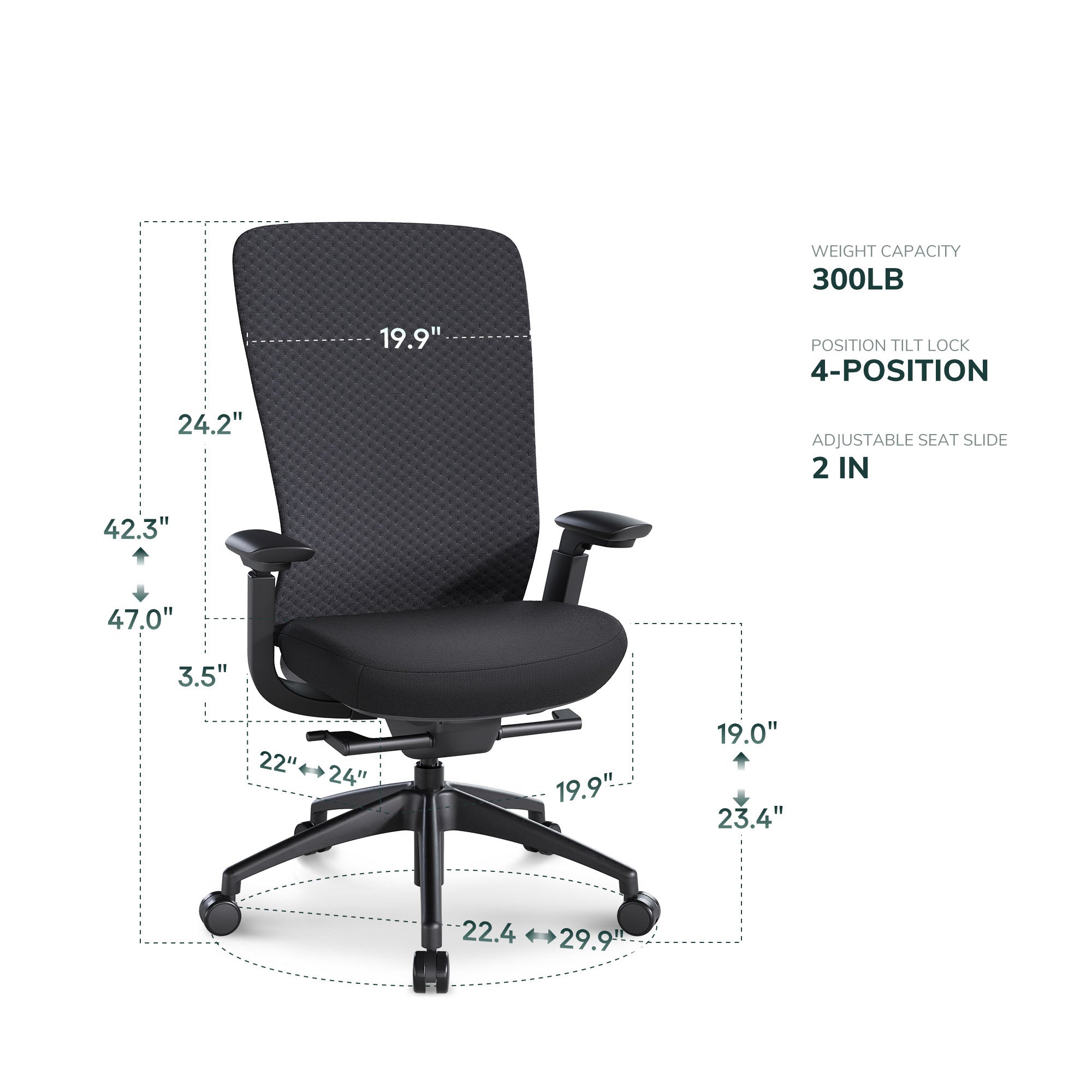 COLAMY NEZA Contemporary Office Office Chair