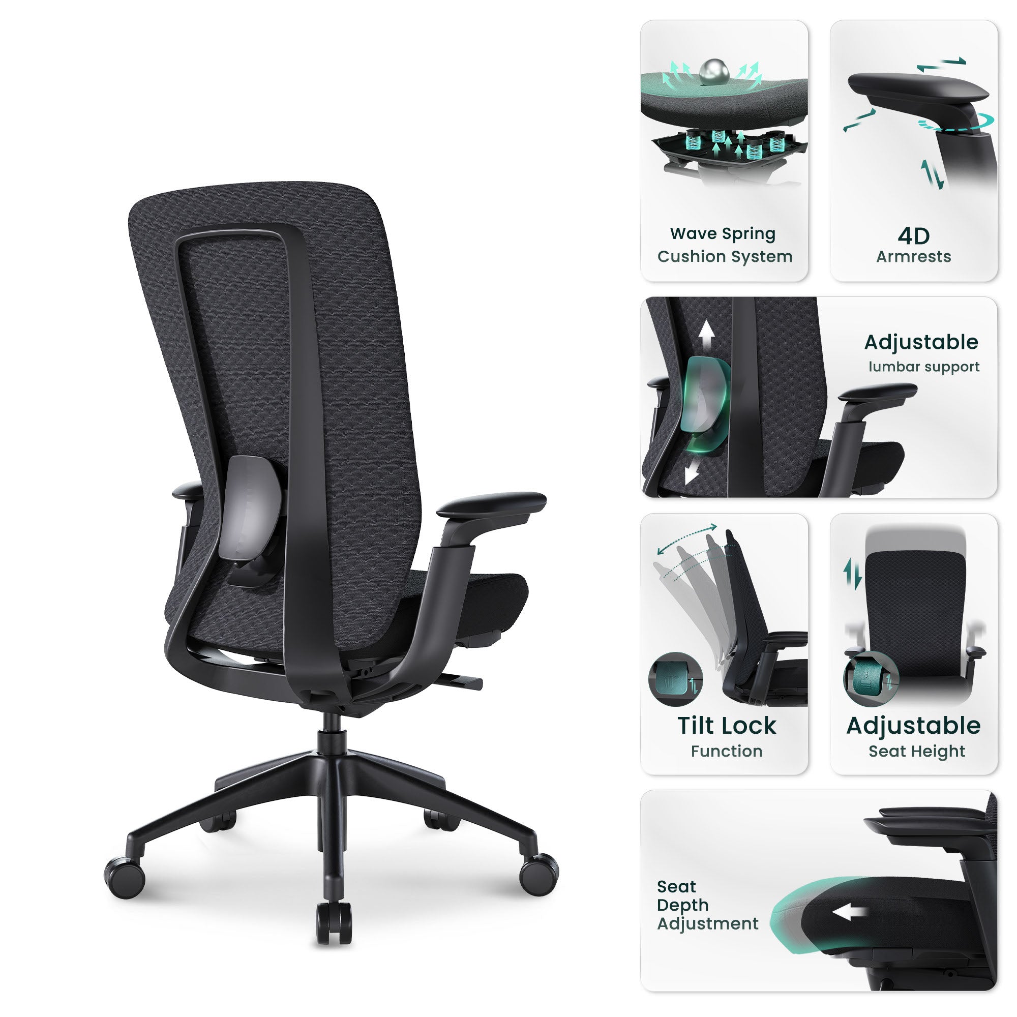 COLAMY NEZA Contemporary Office Office Chair