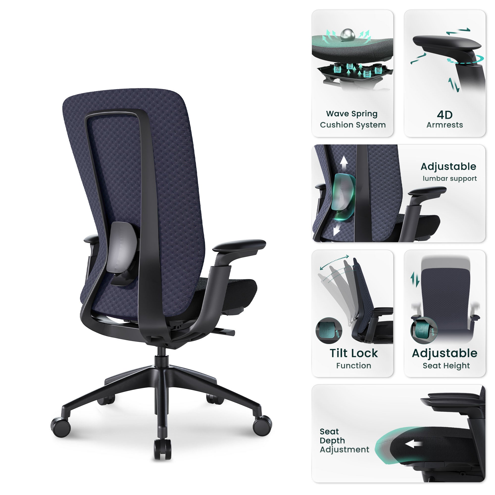 COLAMY NEZA Contemporary Office Office Chair