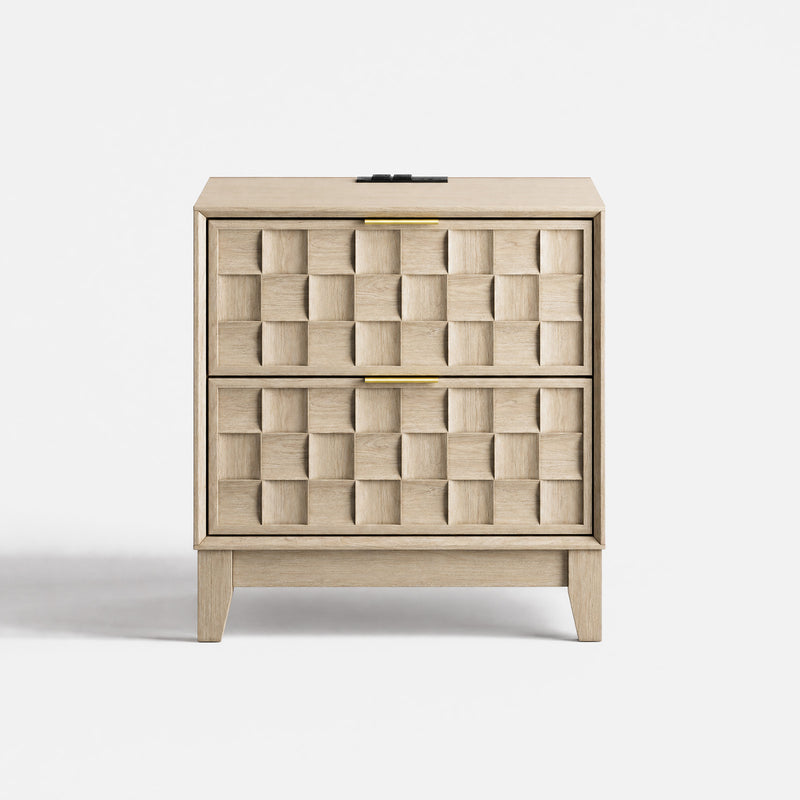 COLAMY PIXEL Nightstand with Charging Station