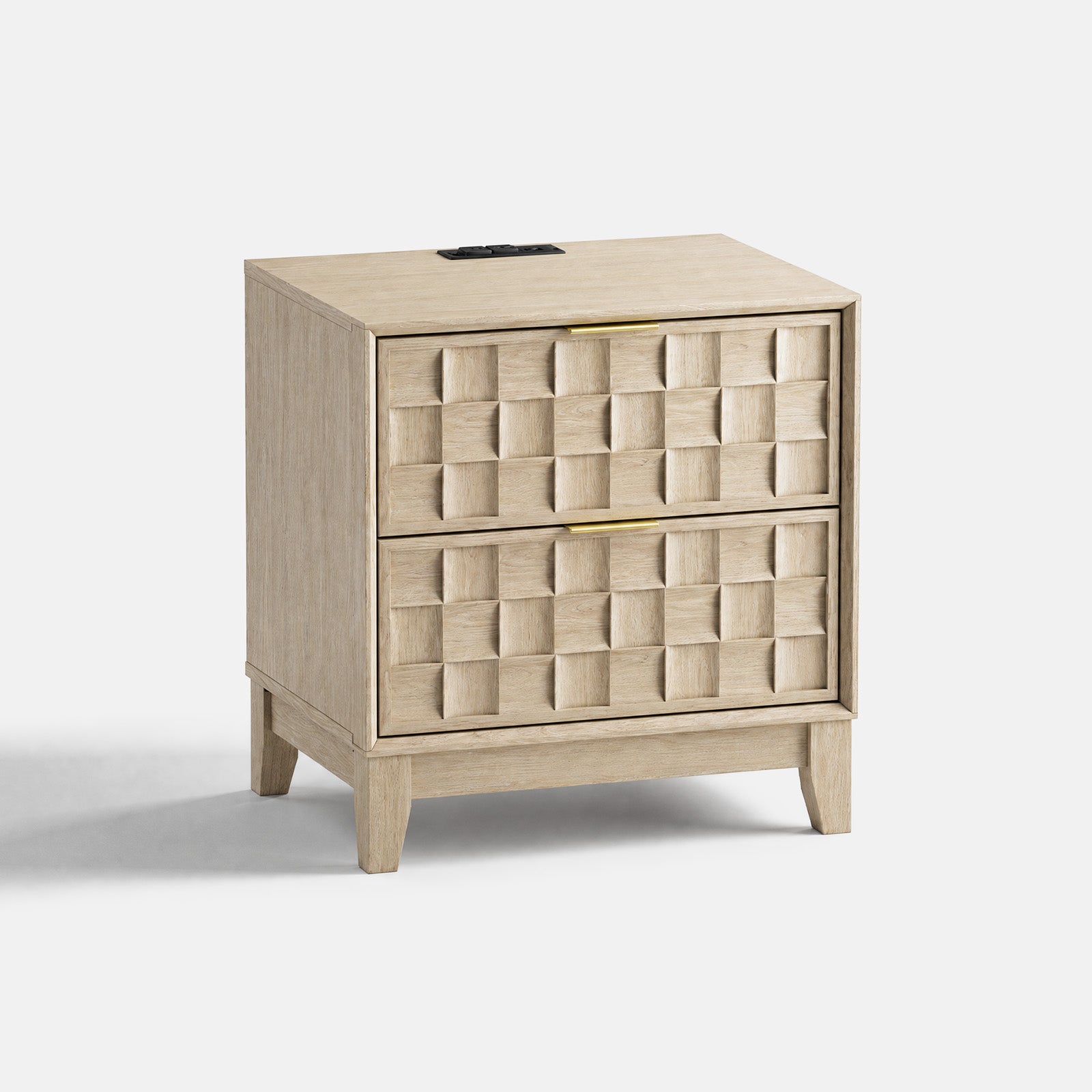 COLAMY PIXEL Nightstand with Charging Station