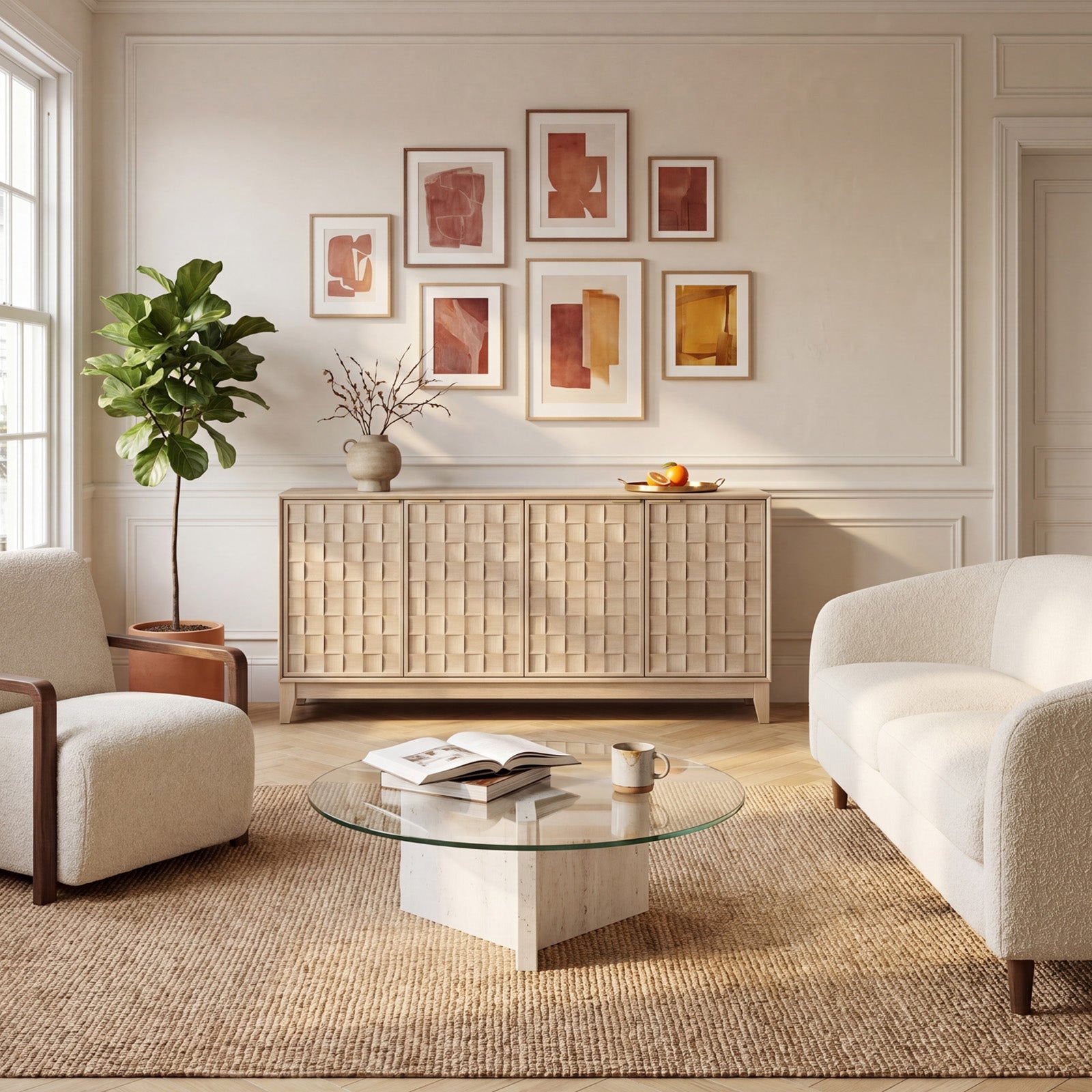 COLAMY PIXEL Sideboard Cabinet with Storage
